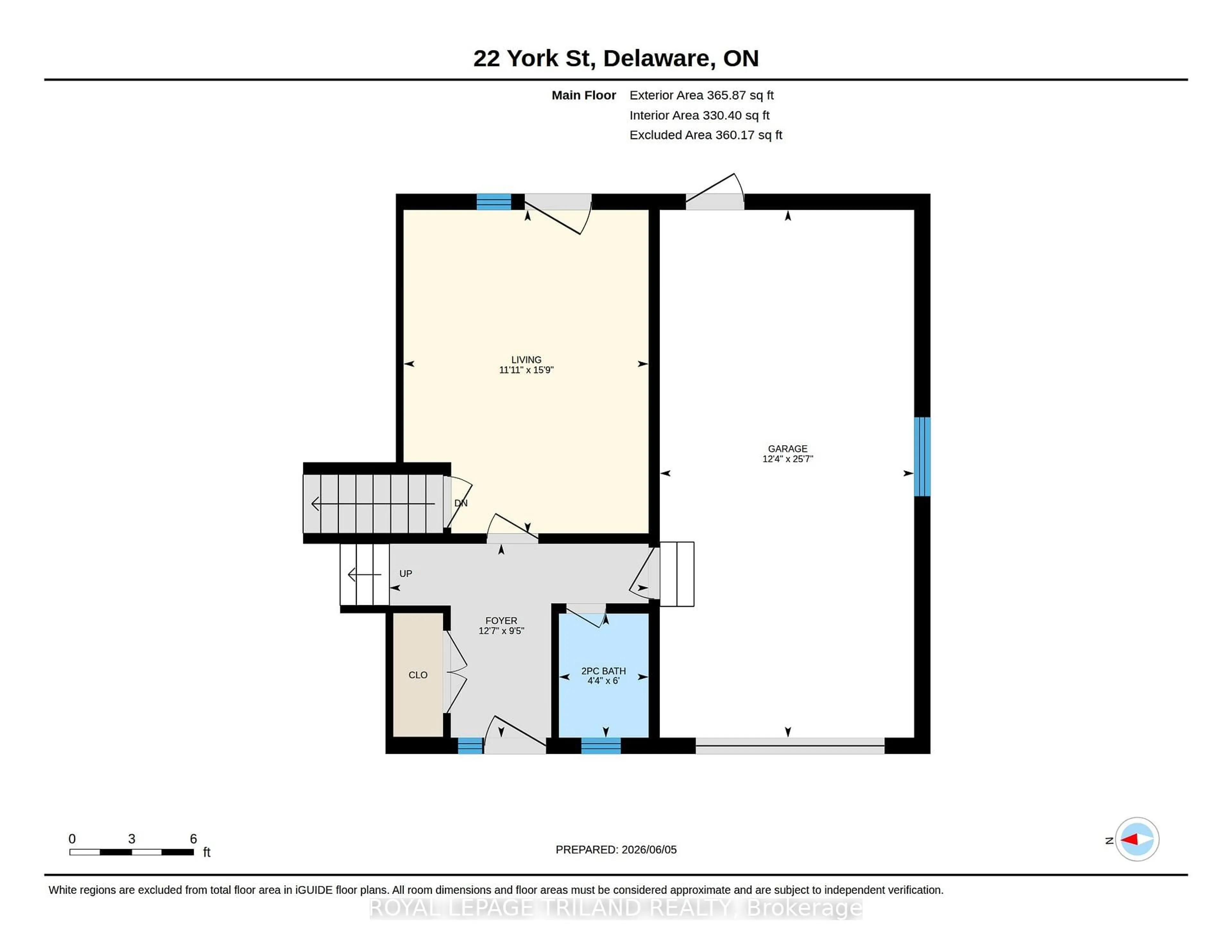Floor plan for 22 York St, Middlesex Centre Ontario N0L 1E0