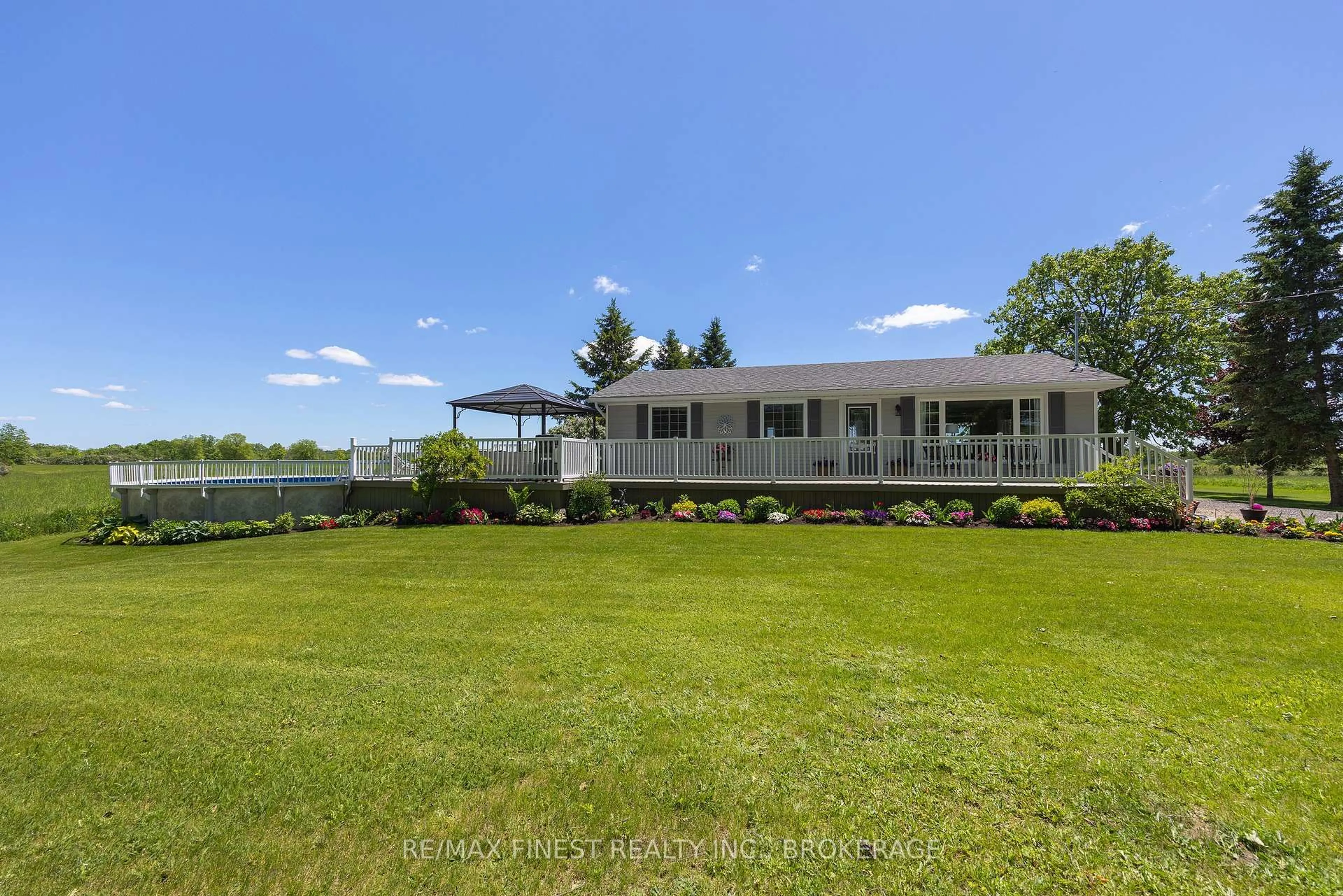 A pic from outside/outdoor area/front of a property/back of a property/a pic from drone, water/lake/river/ocean view for 598 Petworth Rd, Shannonville Ontario K0K 2N0