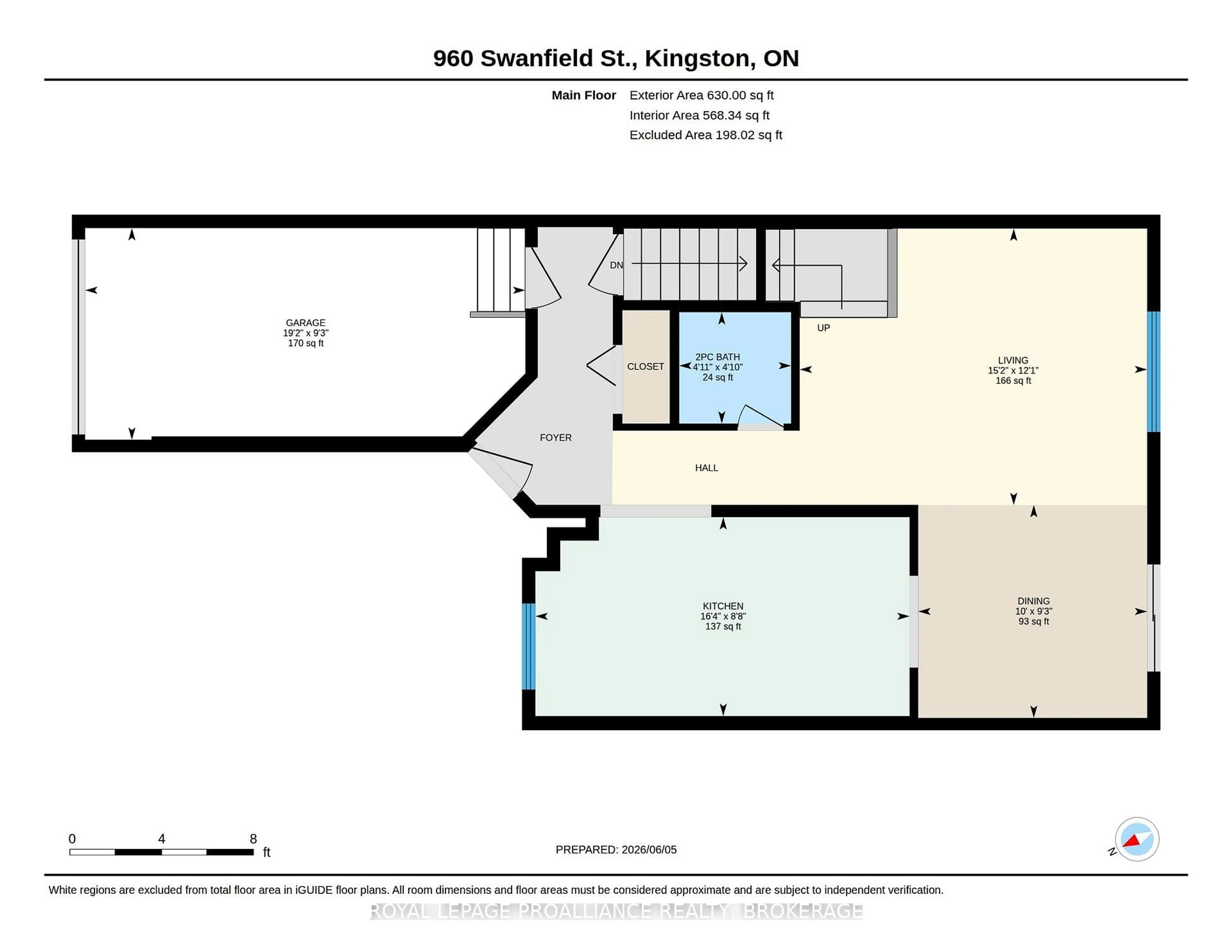 Floor plan for 960 Swanfield St, Kingston Ontario K7M 0A5