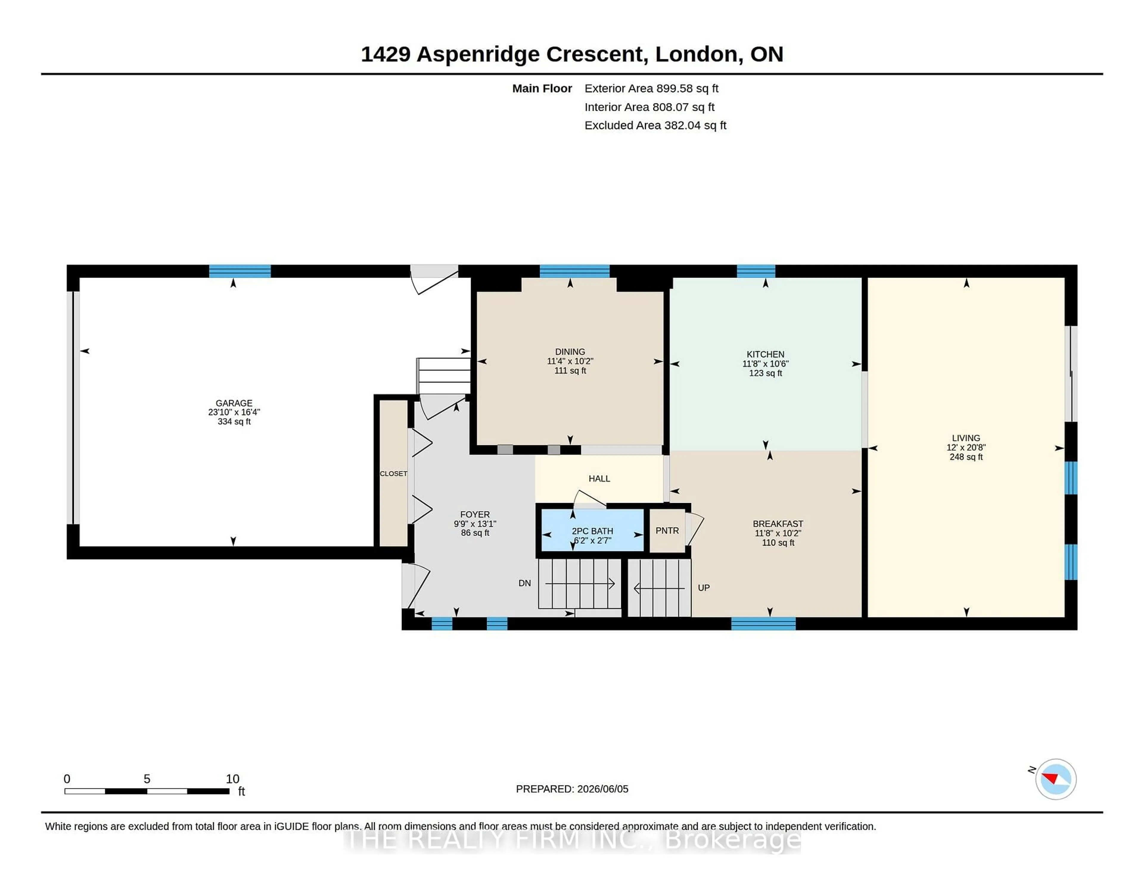 Floor plan for 1429 Aspenridge Cres, London East Ontario N5Y 5N2