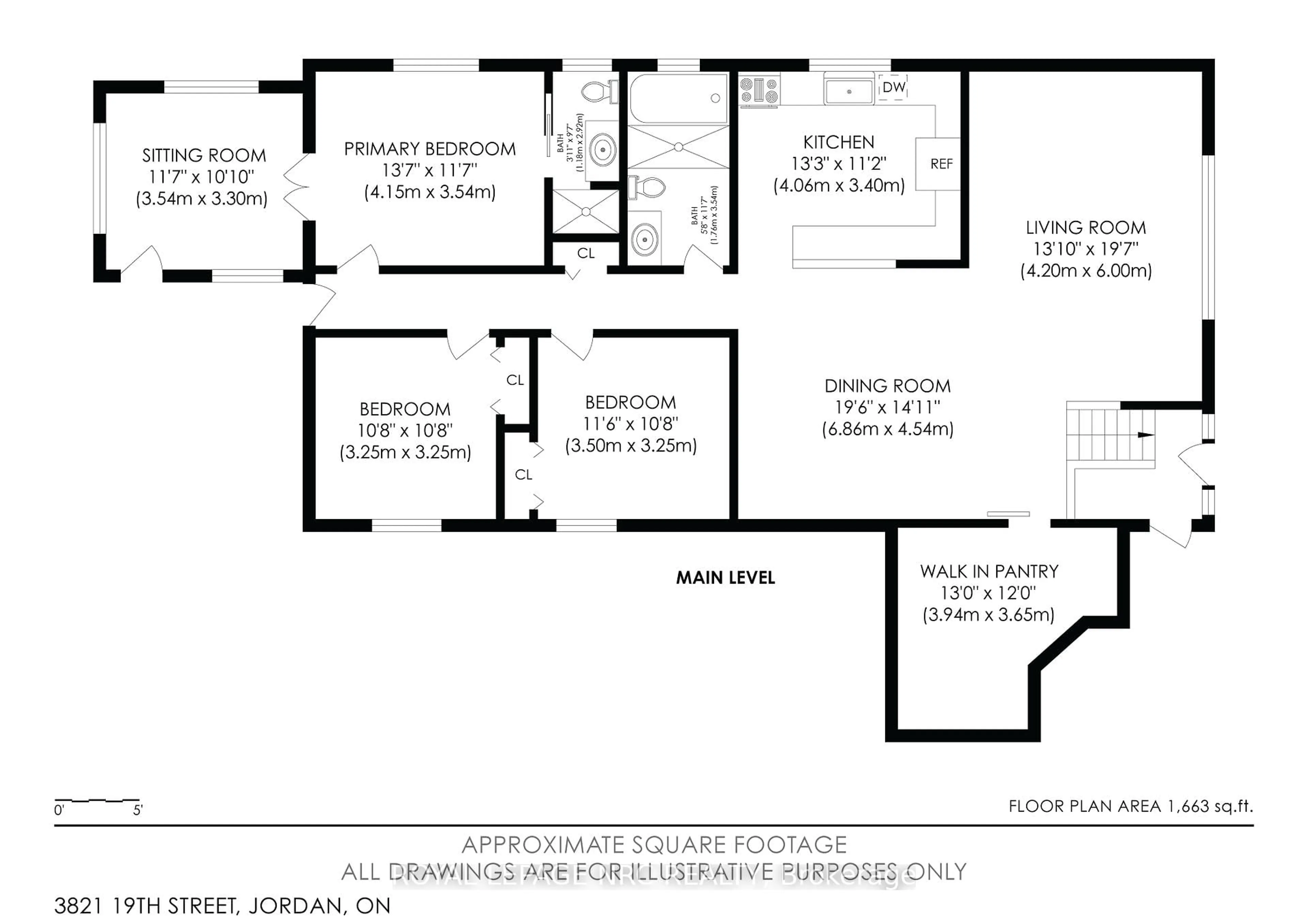 Floor plan for 3821 19th St, Lincoln Ontario L0R 1S0