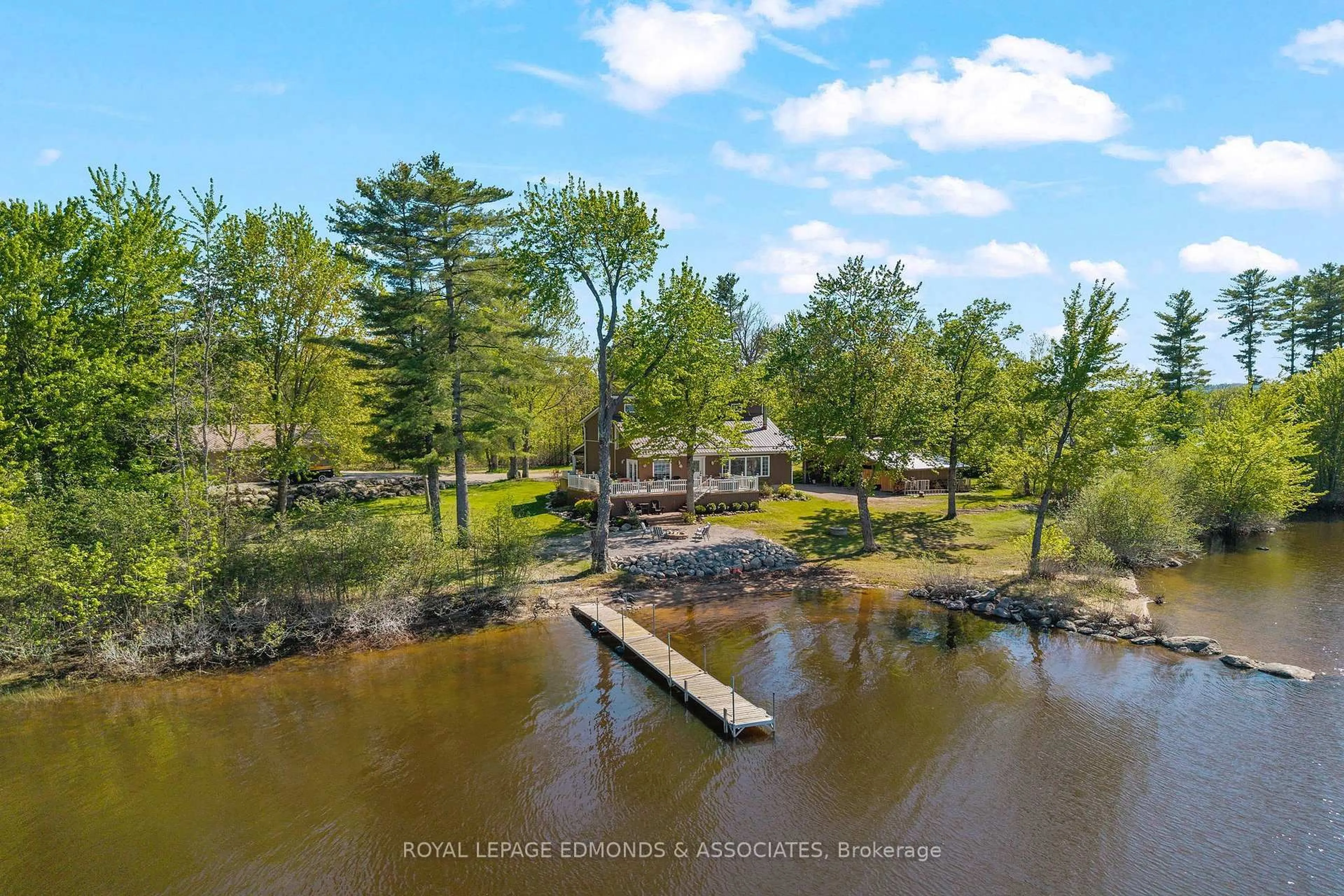 A pic from outside/outdoor area/front of a property/back of a property/a pic from drone, water/lake/river/ocean view for 350 Gervais Rd, Westmeath Ontario K0J 2L0