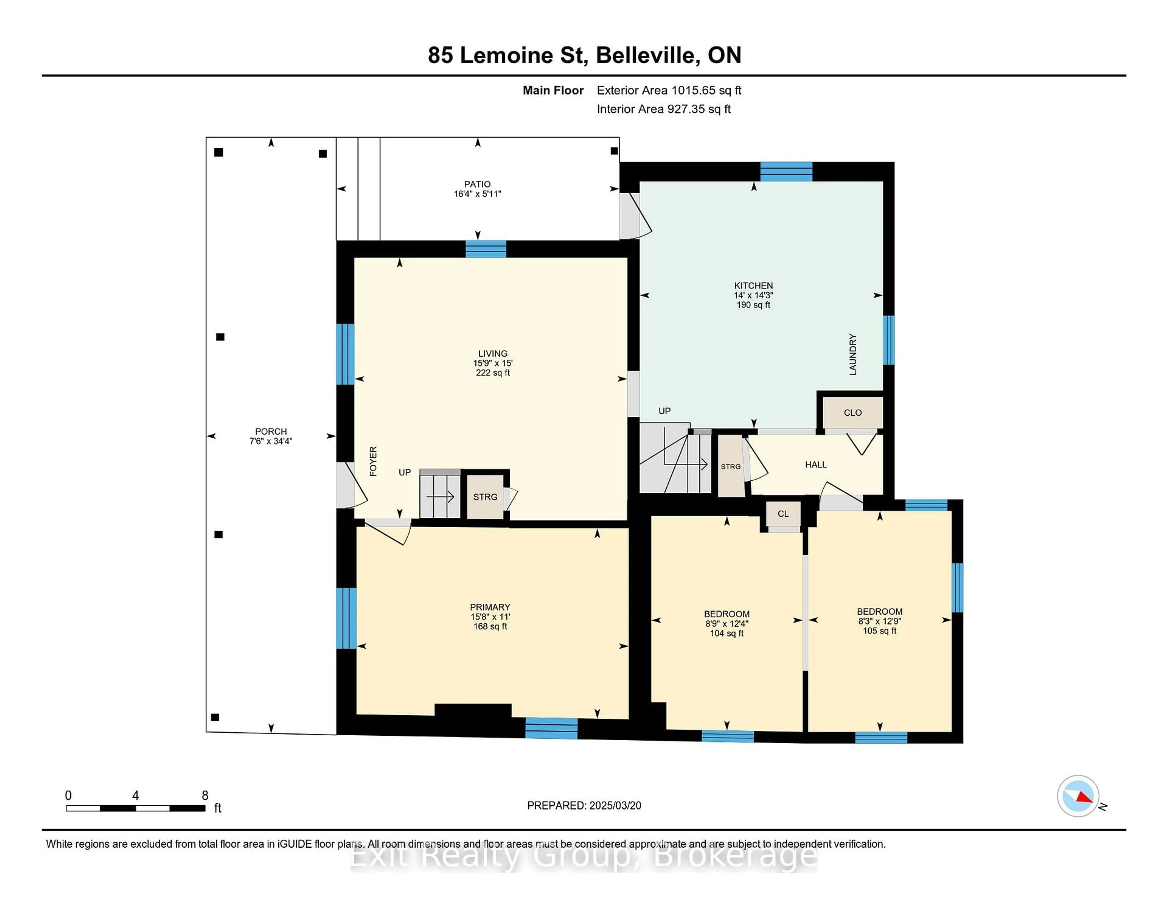 Floor plan for 85 Lemoine St, Belleville Ontario K8P 4G8