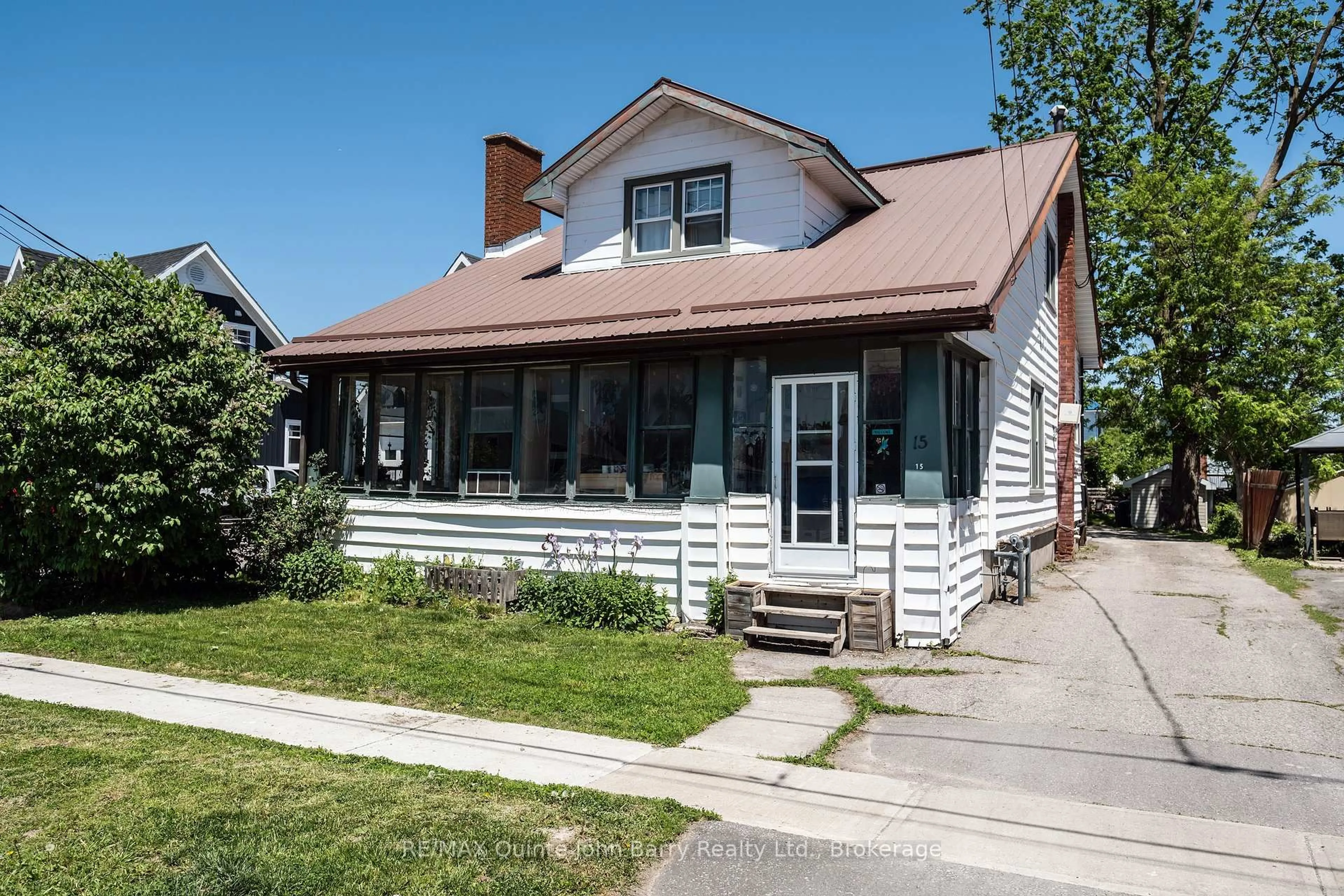Home with vinyl exterior material, street for 15 Mercia St, Quinte West Ontario K8V 2P2