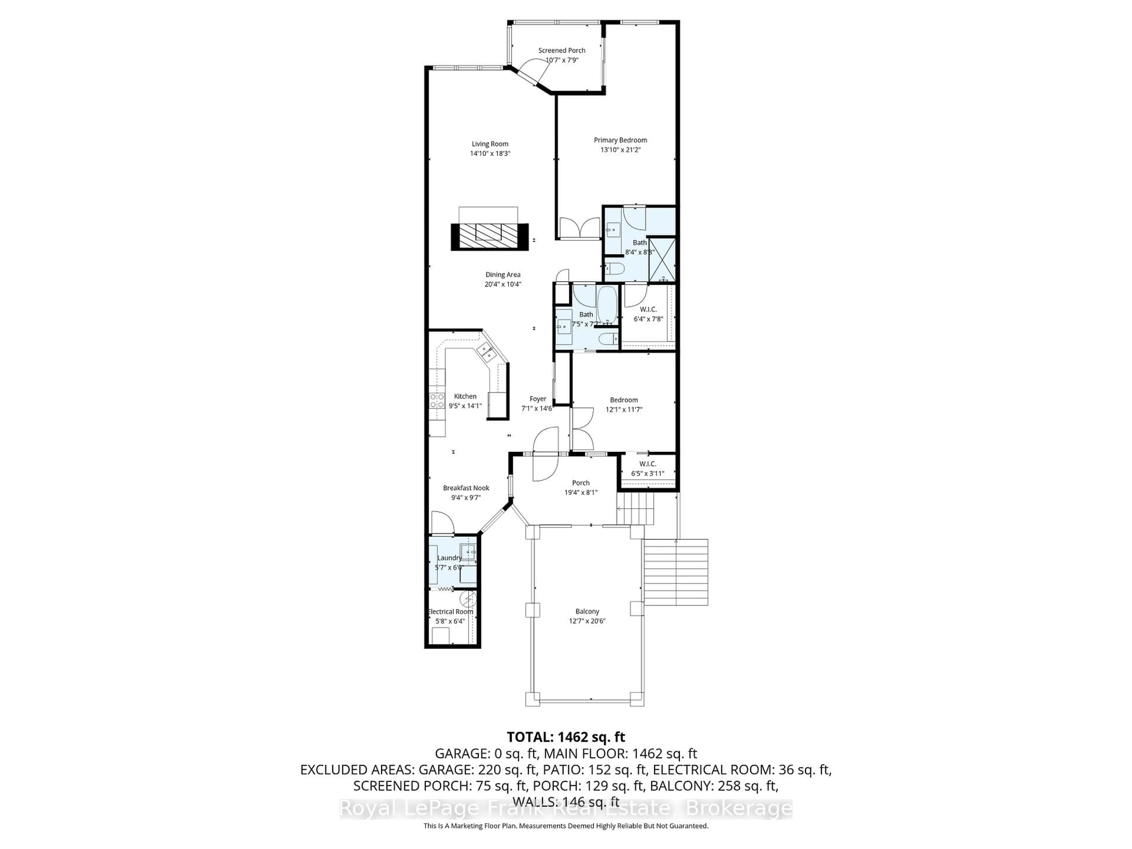 Floor plan for 1 Sherwood St #403, Kawartha Lakes Ontario K0M 1A0