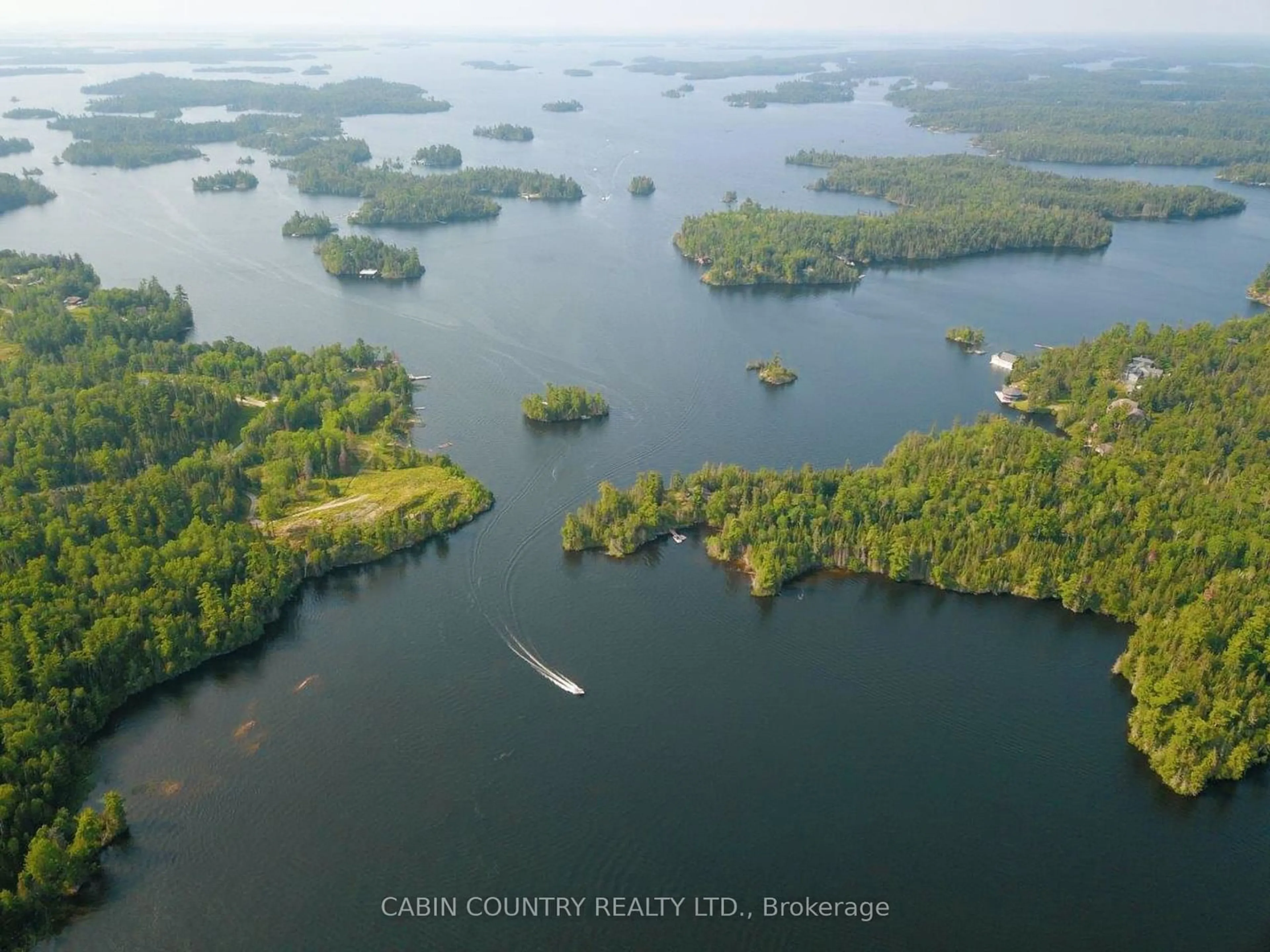 A pic from outside/outdoor area/front of a property/back of a property/a pic from drone, water/lake/river/ocean view for 1 Treaty Point, Kenora Remote Area Ontario P0X 1C0