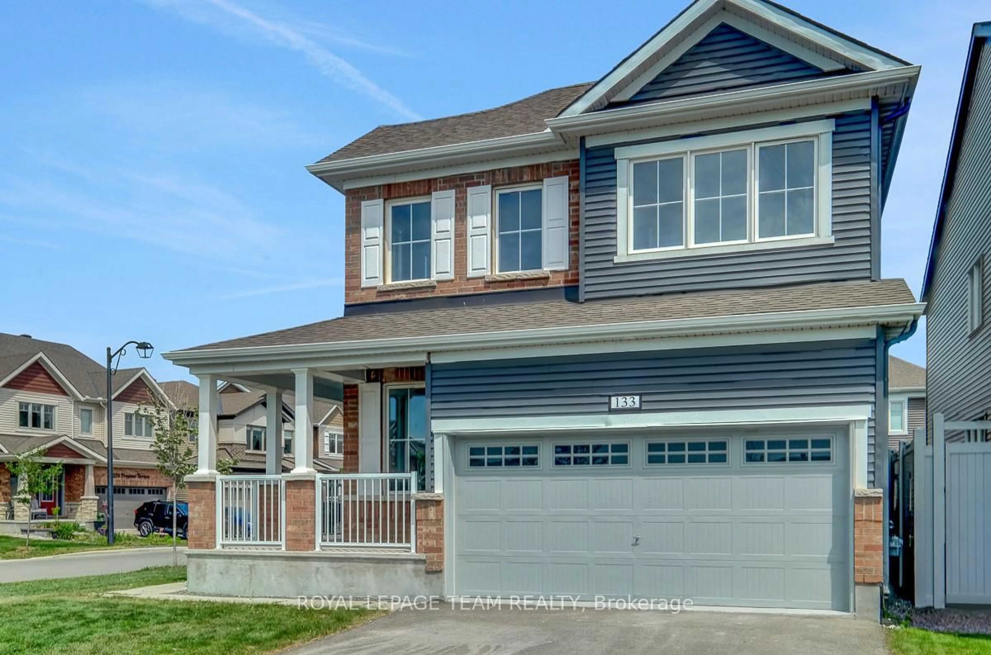 Home with vinyl exterior material, street for 133 Celestial Grve, Ottawa Ontario K2J 6S8