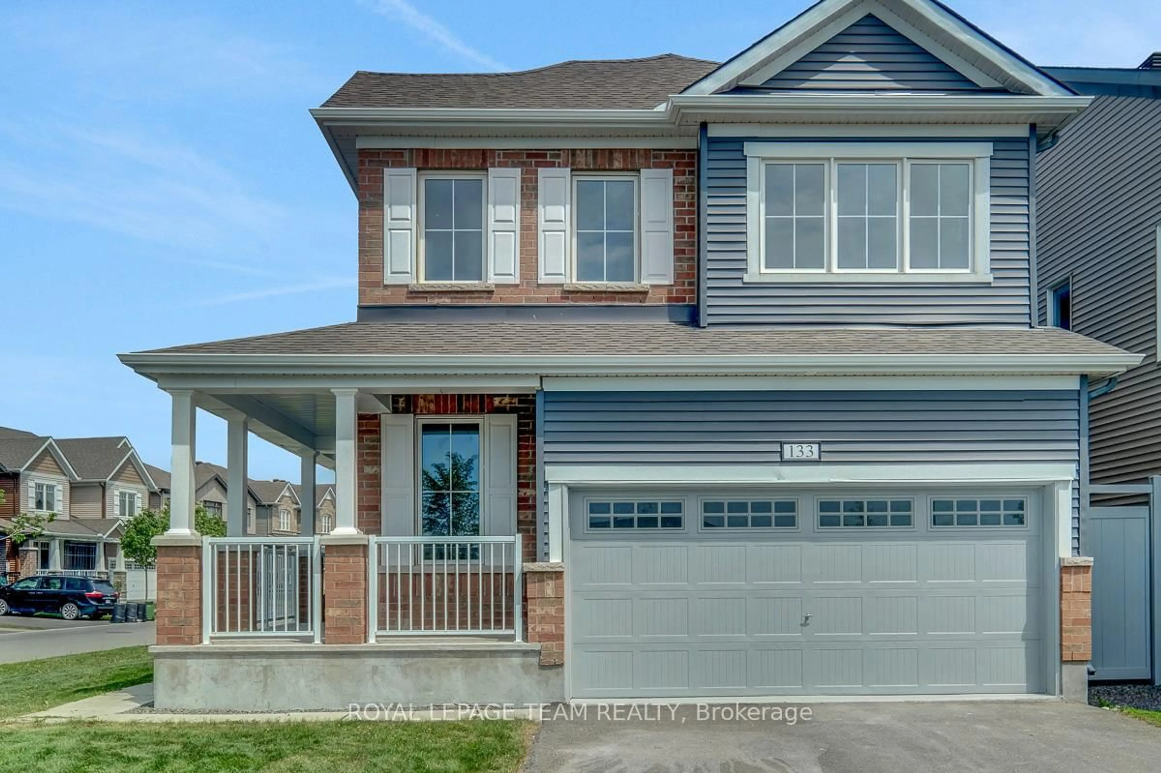 Home with vinyl exterior material, street for 133 Celestial Grve, Ottawa Ontario K2J 6S8