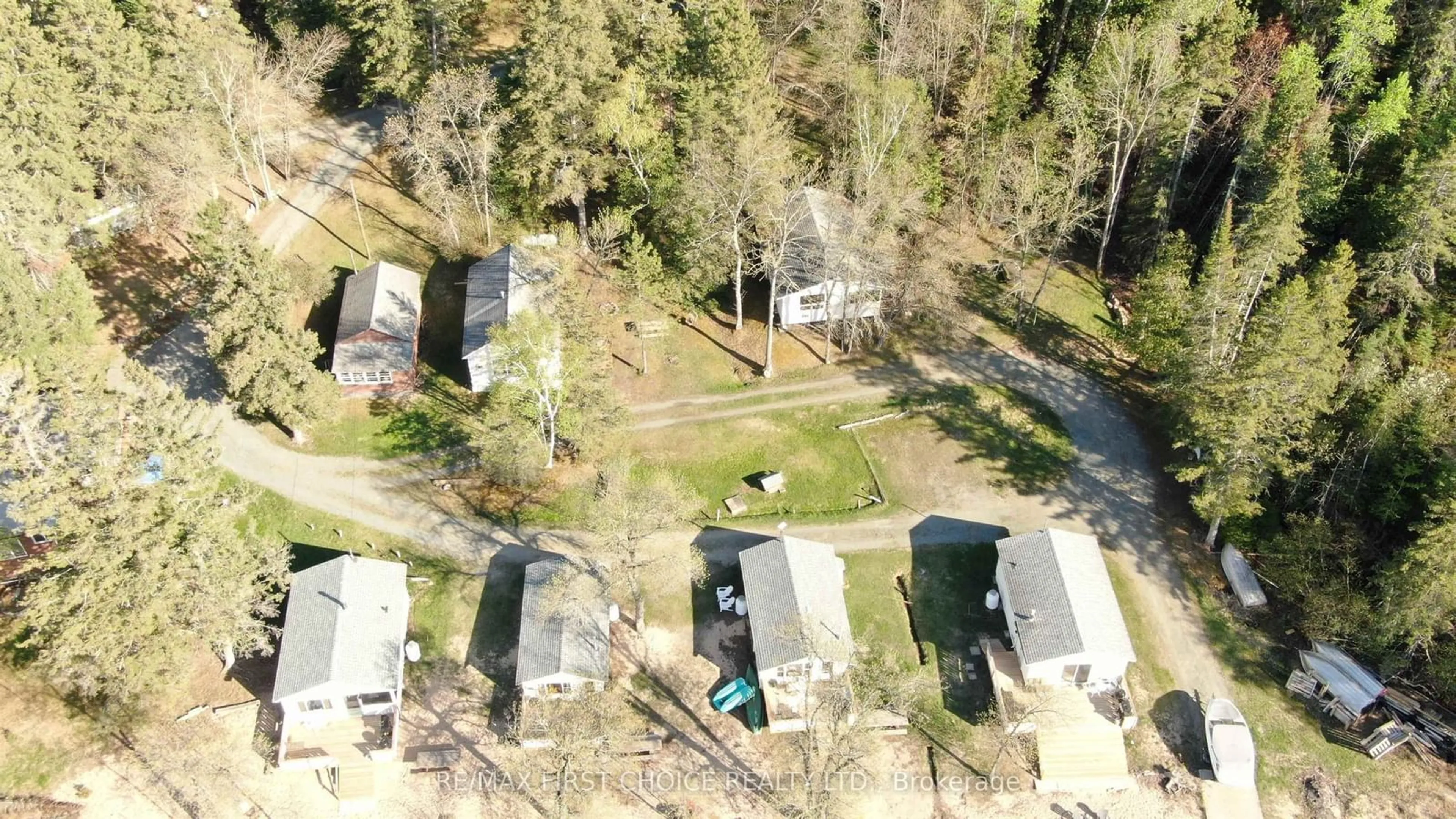 A pic from outside/outdoor area/front of a property/back of a property/a pic from drone, street for 20 Lebrons Rd, Sioux Narrows-Nestor Falls Ontario P0X 1N0