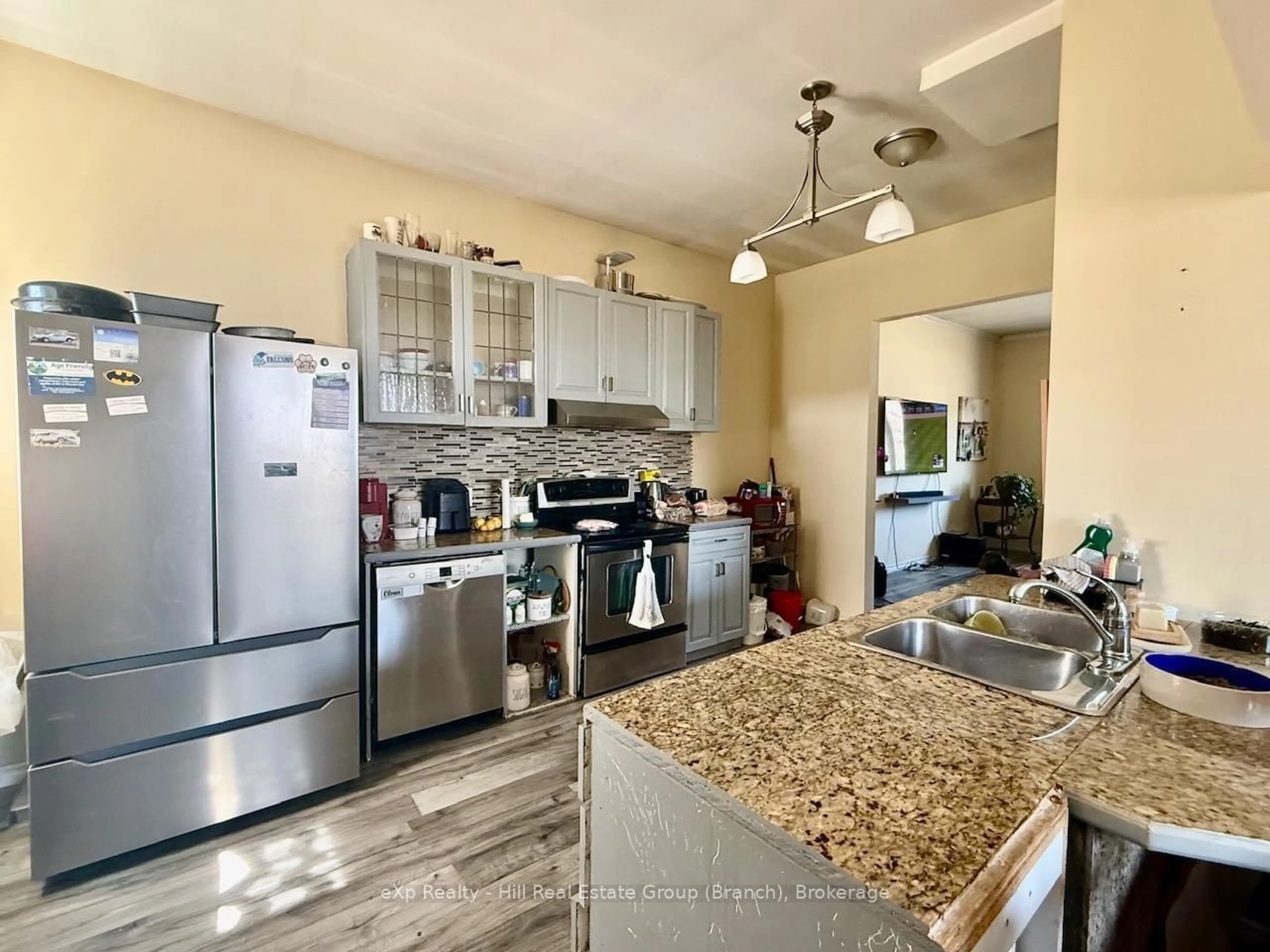 Open concept kitchen, ceramic/tile floor for 214 Manitoba St, Schreiber Ontario P0T 2S0
