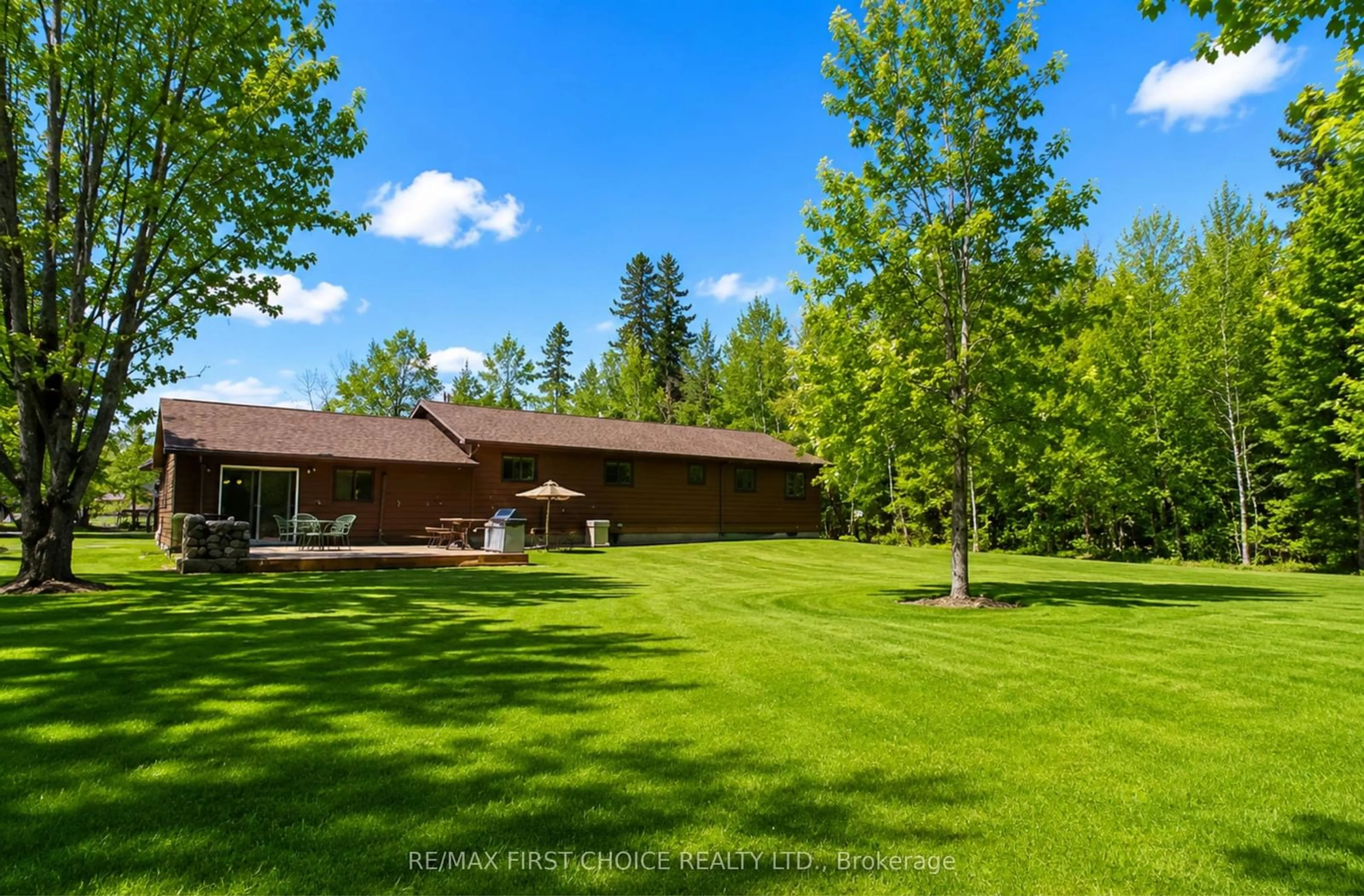 A pic from outside/outdoor area/front of a property/back of a property/a pic from drone, forest/trees view for 1558 HWY 71, Sioux Narrows-Nestor Falls Ontario P0W 1E0