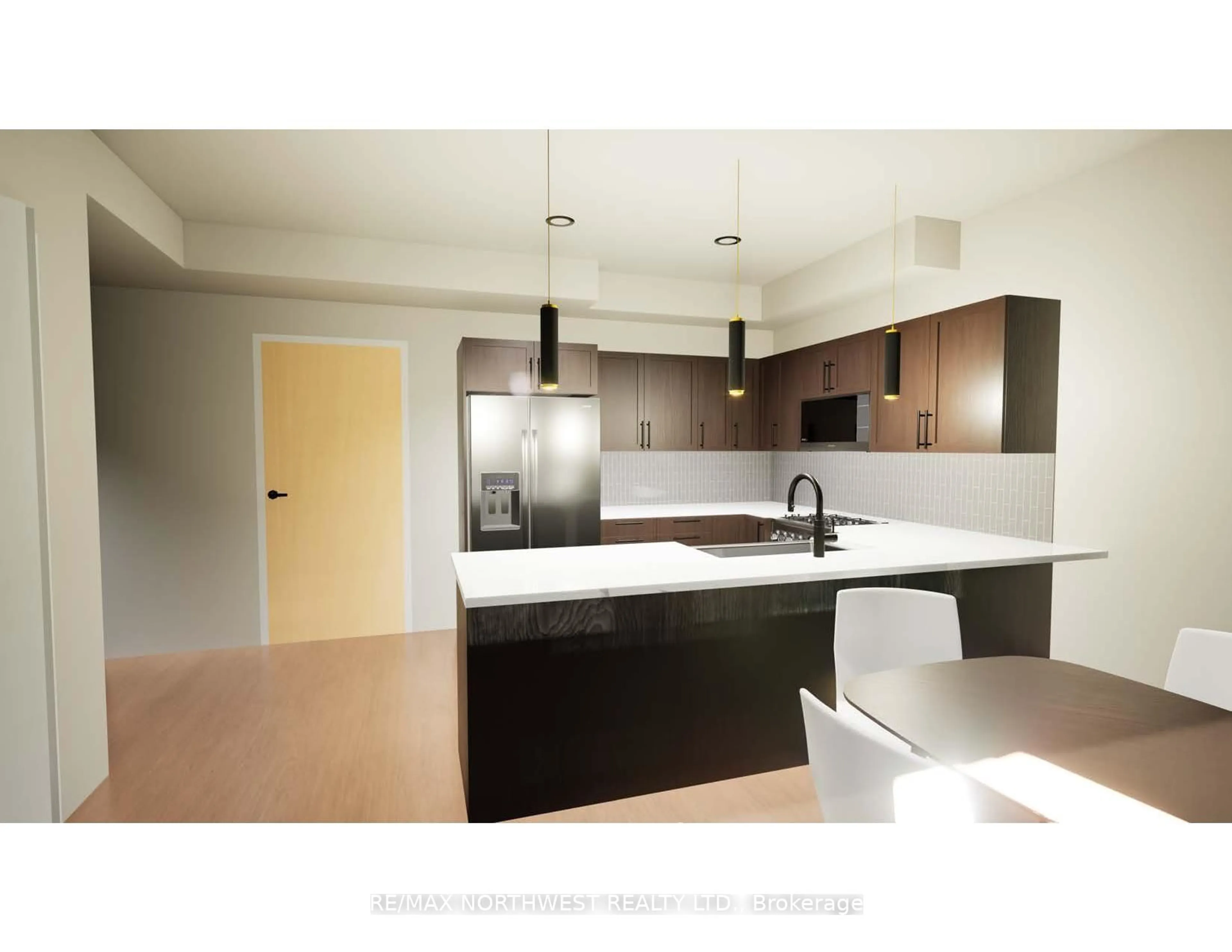 Open concept kitchen, unknown for 1308 Fourth Street S ##4, Kenora Ontario P9N 4G9