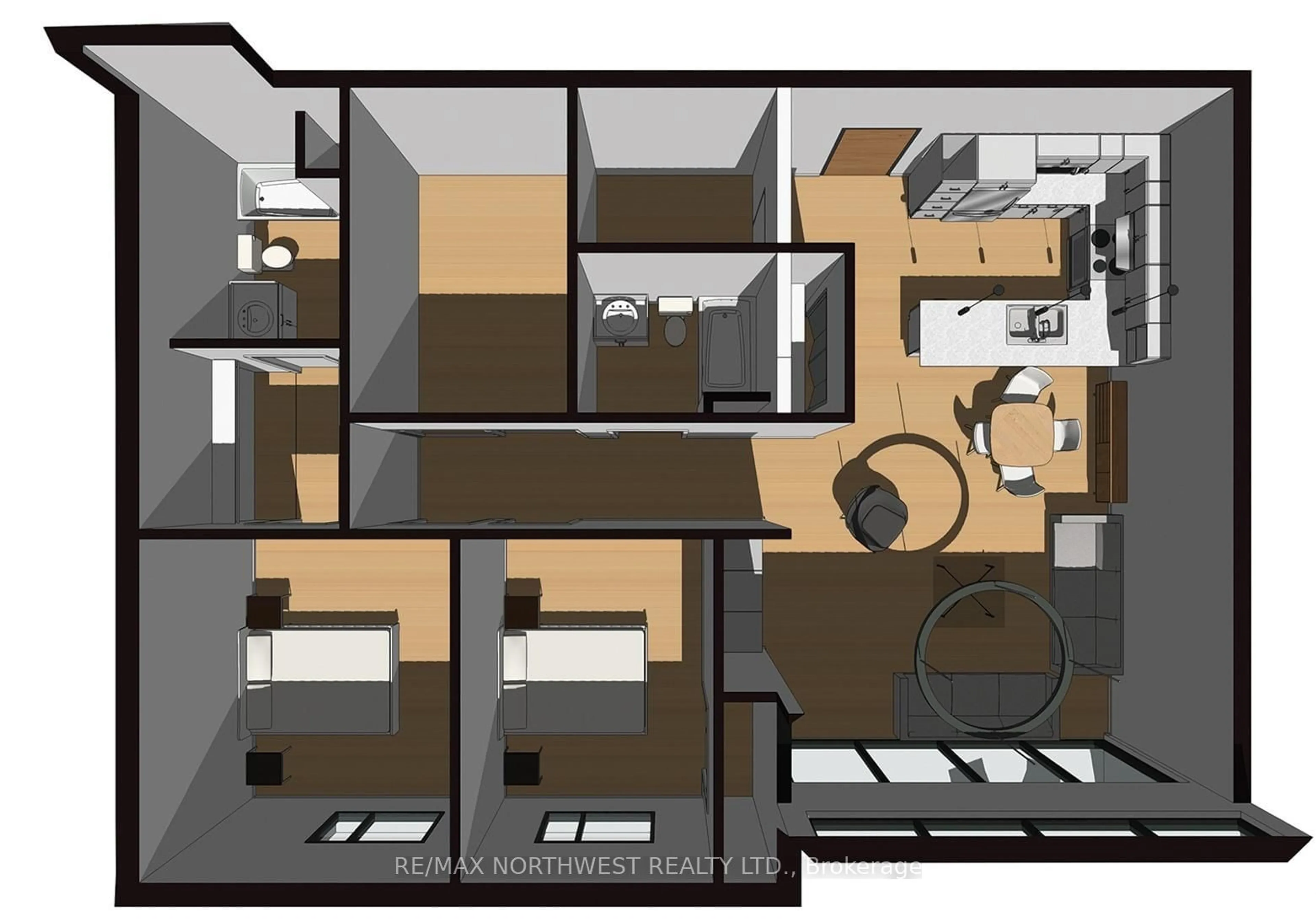 Floor plan for 1308 Fourth Street S ##6, Kenora Ontario P9N 4G9