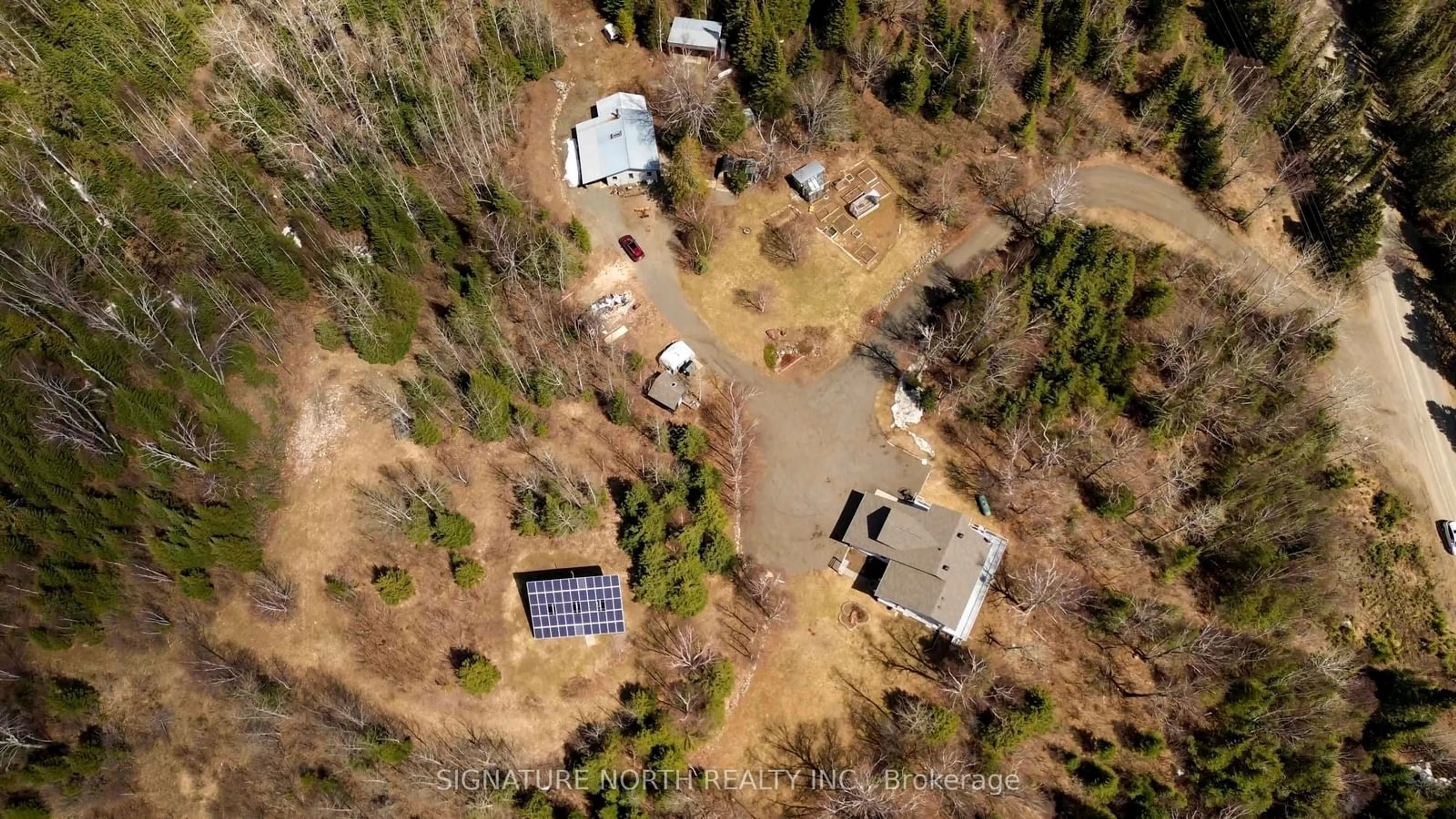 A pic from outside/outdoor area/front of a property/back of a property/a pic from drone, unknown for 281 Intola Road, Oliver Paipoonge Ontario P7G 0T6