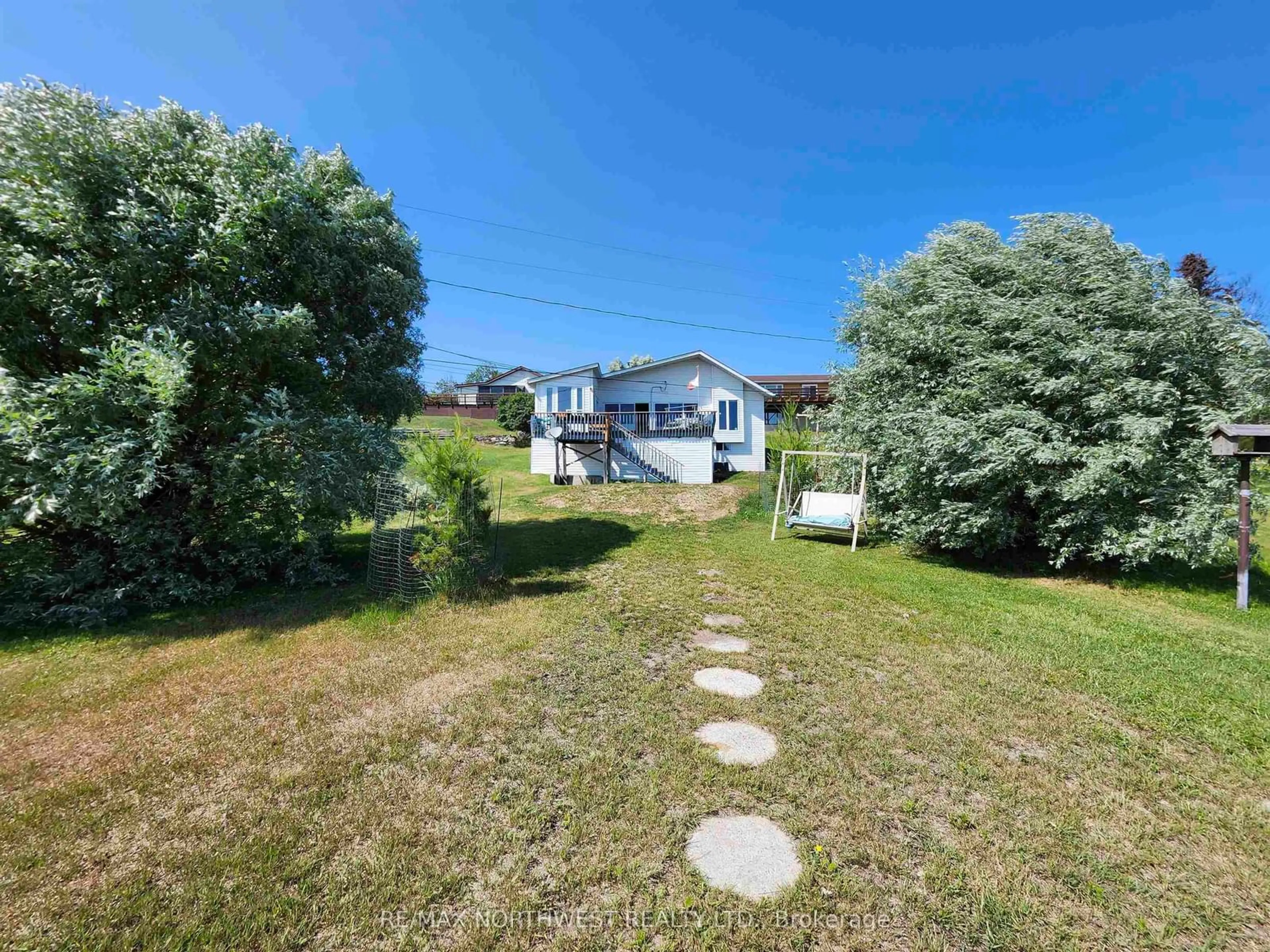A pic from outside/outdoor area/front of a property/back of a property/a pic from drone, unknown for 36C Duffus Road, Kenora Ontario P0X 1C0