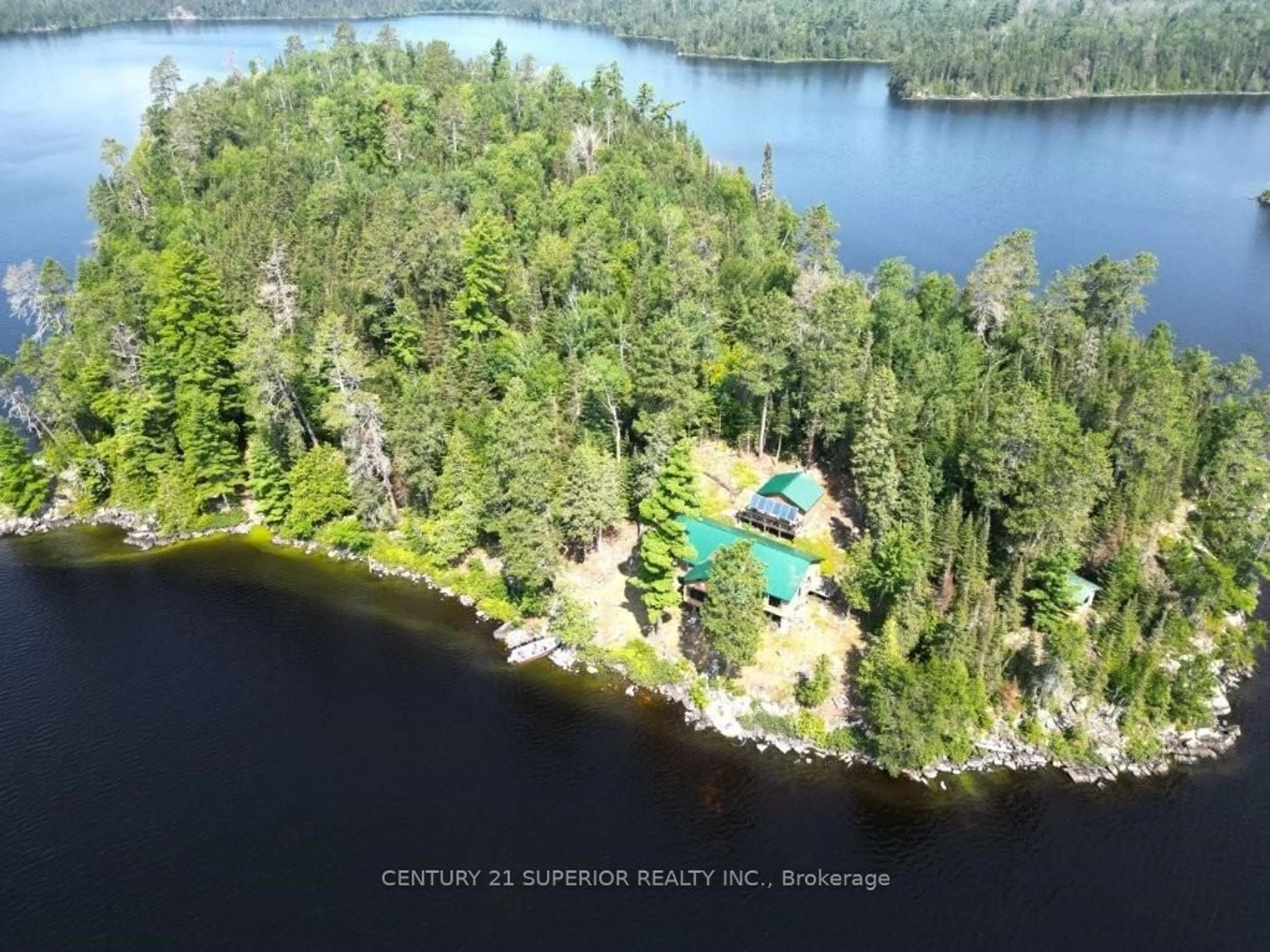 A pic from outside/outdoor area/front of a property/back of a property/a pic from drone, water/lake/river/ocean view for Eagles Nest, Thunder Bay Remote Area Ontario P0T 2K0