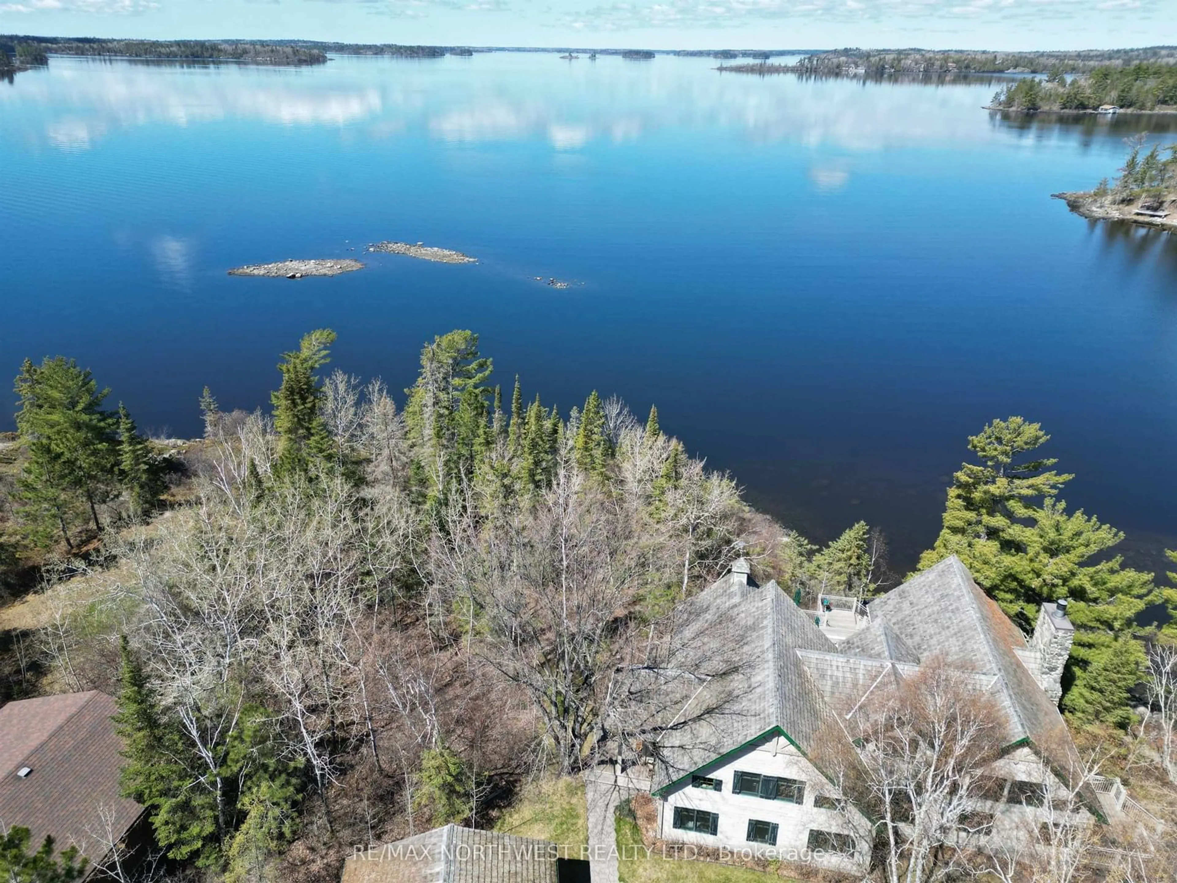 A pic from outside/outdoor area/front of a property/back of a property/a pic from drone, water/lake/river/ocean view for LOT 8 Branch Rd 6, Kenora Remote Area Ontario P0X 1H0