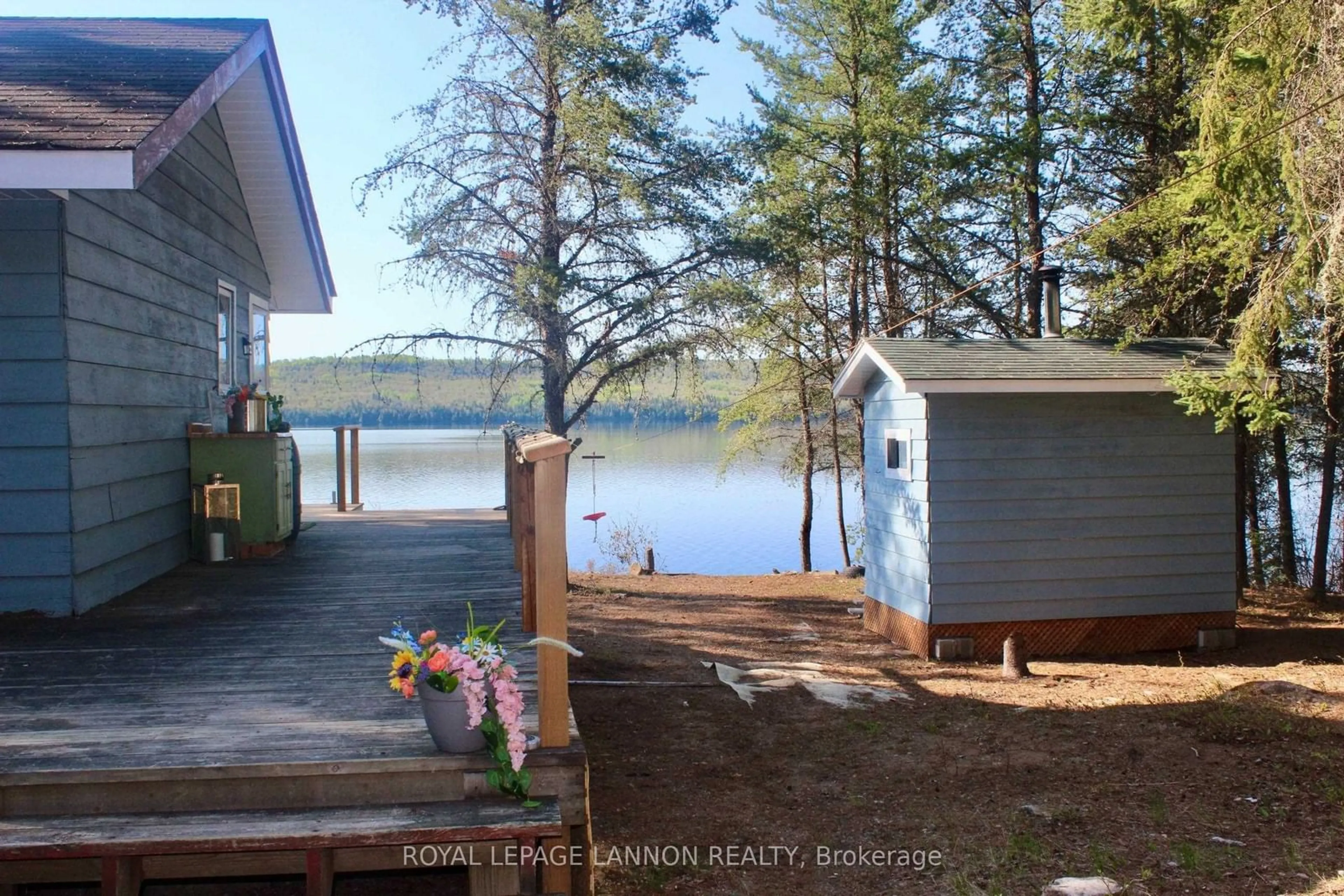 Patio, water/lake/river/ocean view for Lot 4 Obonga Lake Rd, Thunder Bay Remote Area Ontario P0T 1R0