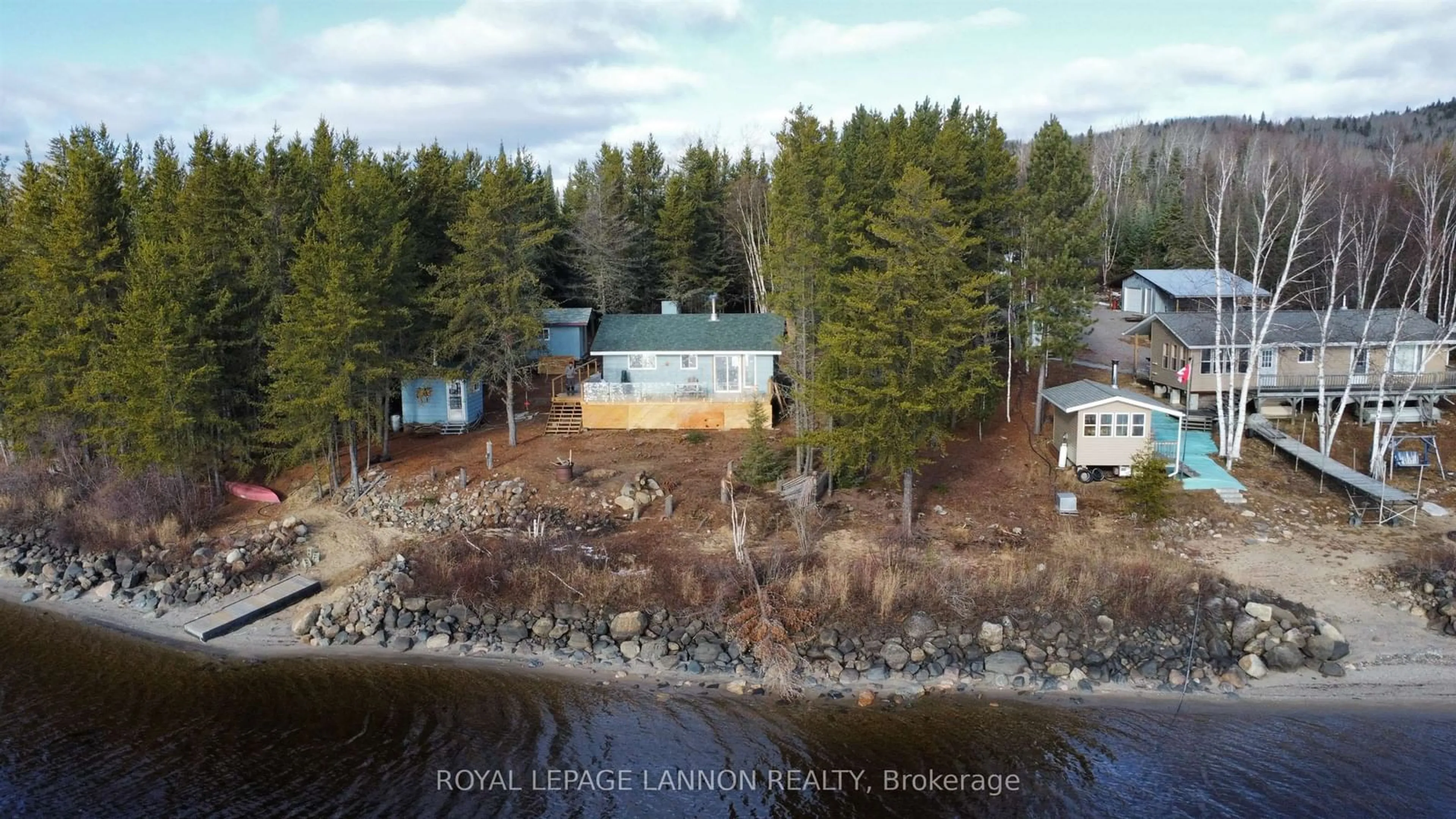 A pic from outside/outdoor area/front of a property/back of a property/a pic from drone, water/lake/river/ocean view for Lot 4 Obonga Lake Rd, Thunder Bay Remote Area Ontario P0T 1R0