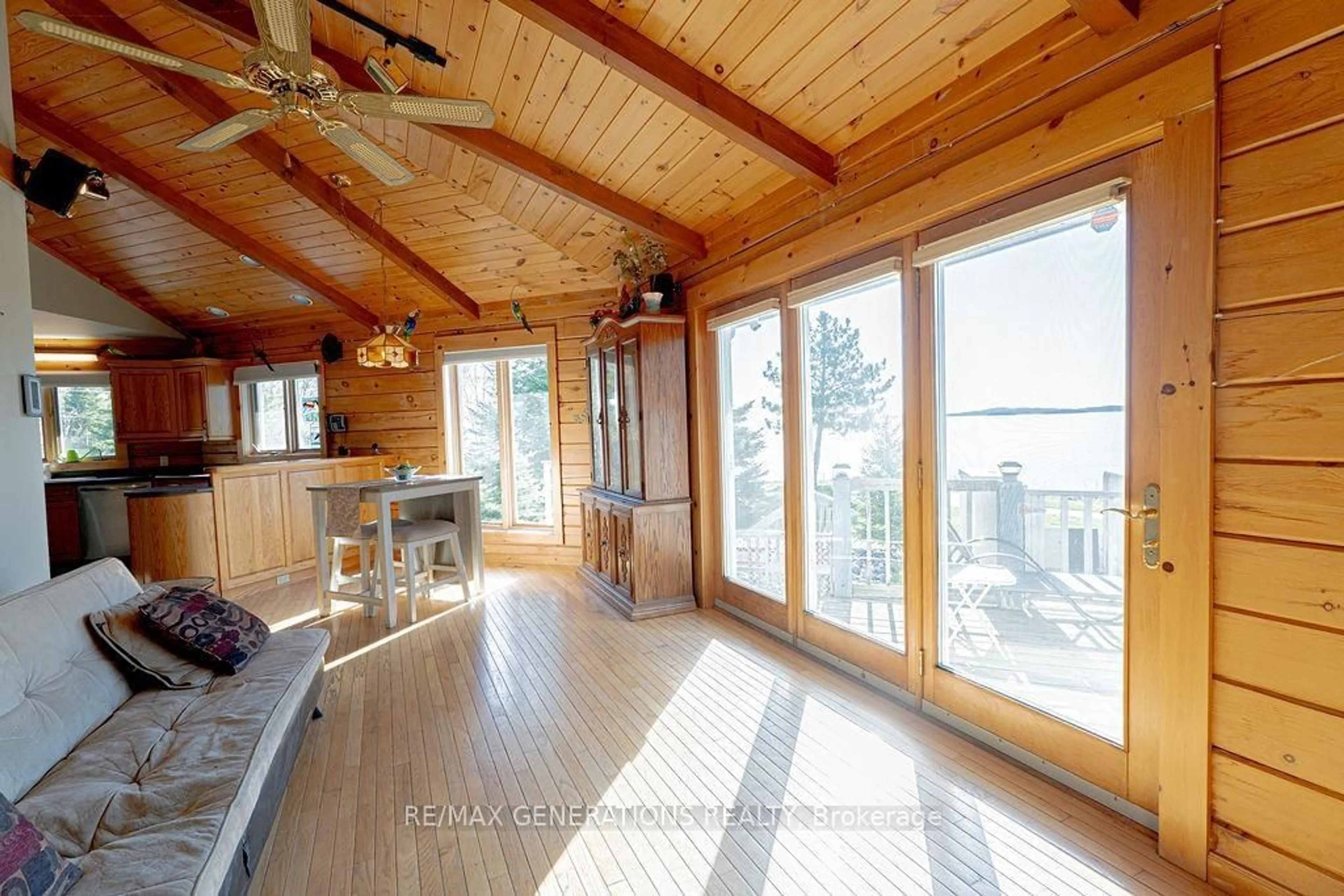 Open concept kitchen, wood/laminate floor for 106 ISLAND Ave, Neebing Ontario P7L 0C1