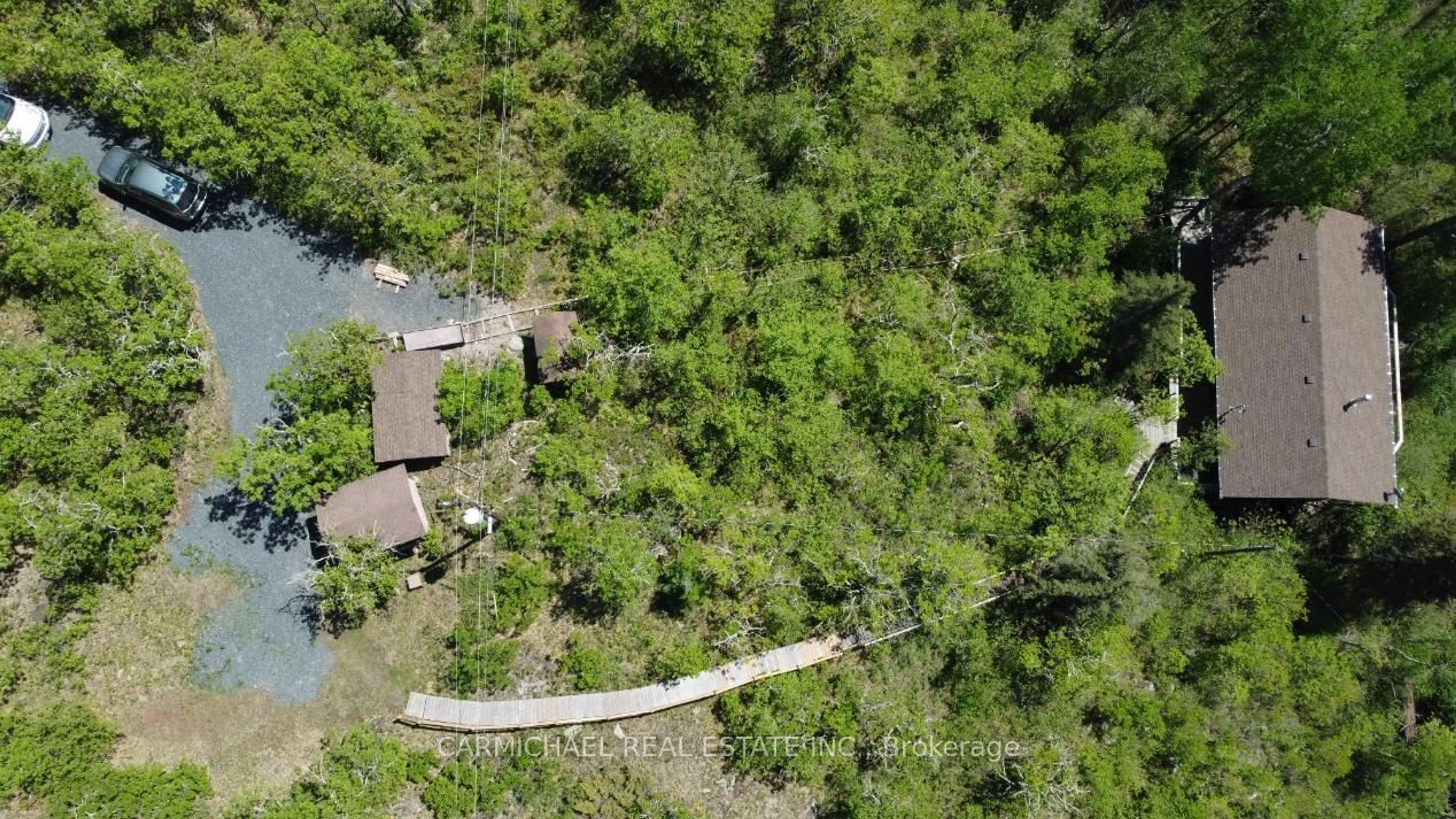 A pic from outside/outdoor area/front of a property/back of a property/a pic from drone, forest/trees view for 101 Rocky Ridge Rd., Kenora Remote Area Ontario P0X 1S0