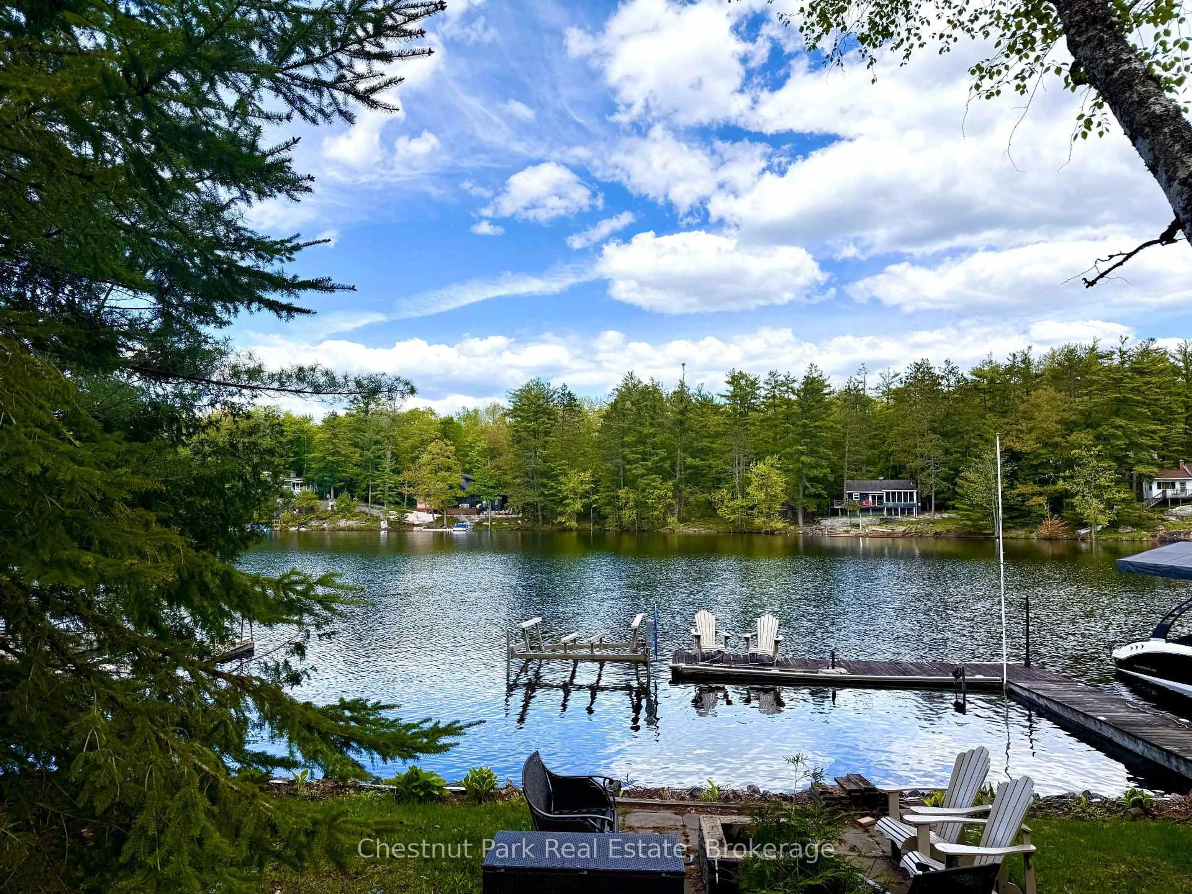 A pic from outside/outdoor area/front of a property/back of a property/a pic from drone, water/lake/river/ocean view for 1042 Road 3100 Rd, Gravenhurst Ontario P1P 1R2