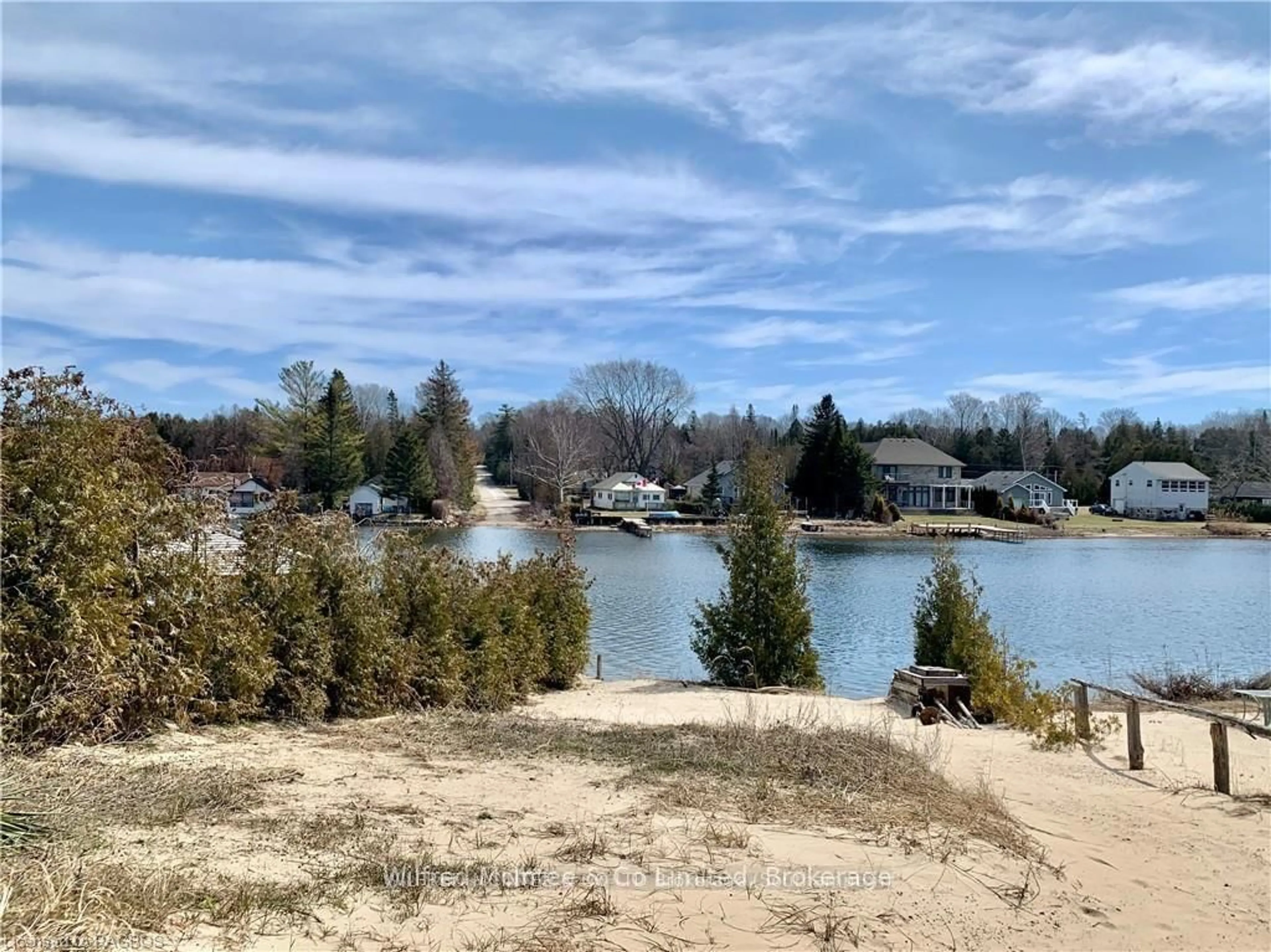 A pic from outside/outdoor area/front of a property/back of a property/a pic from drone, water/lake/river/ocean view for 220 Ogimah Rd, Native Leased Lands Ontario N0H 2G0