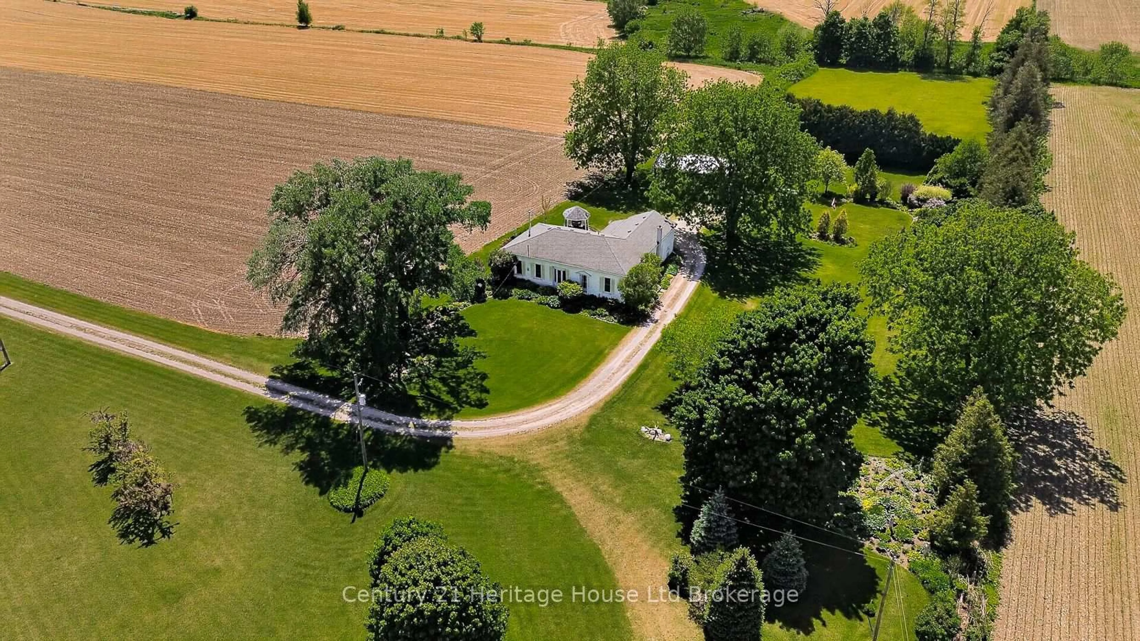 A pic from outside/outdoor area/front of a property/back of a property/a pic from drone, street for 776443 Blandford Rd, Blandford-Blenheim Ontario N0J 1M0