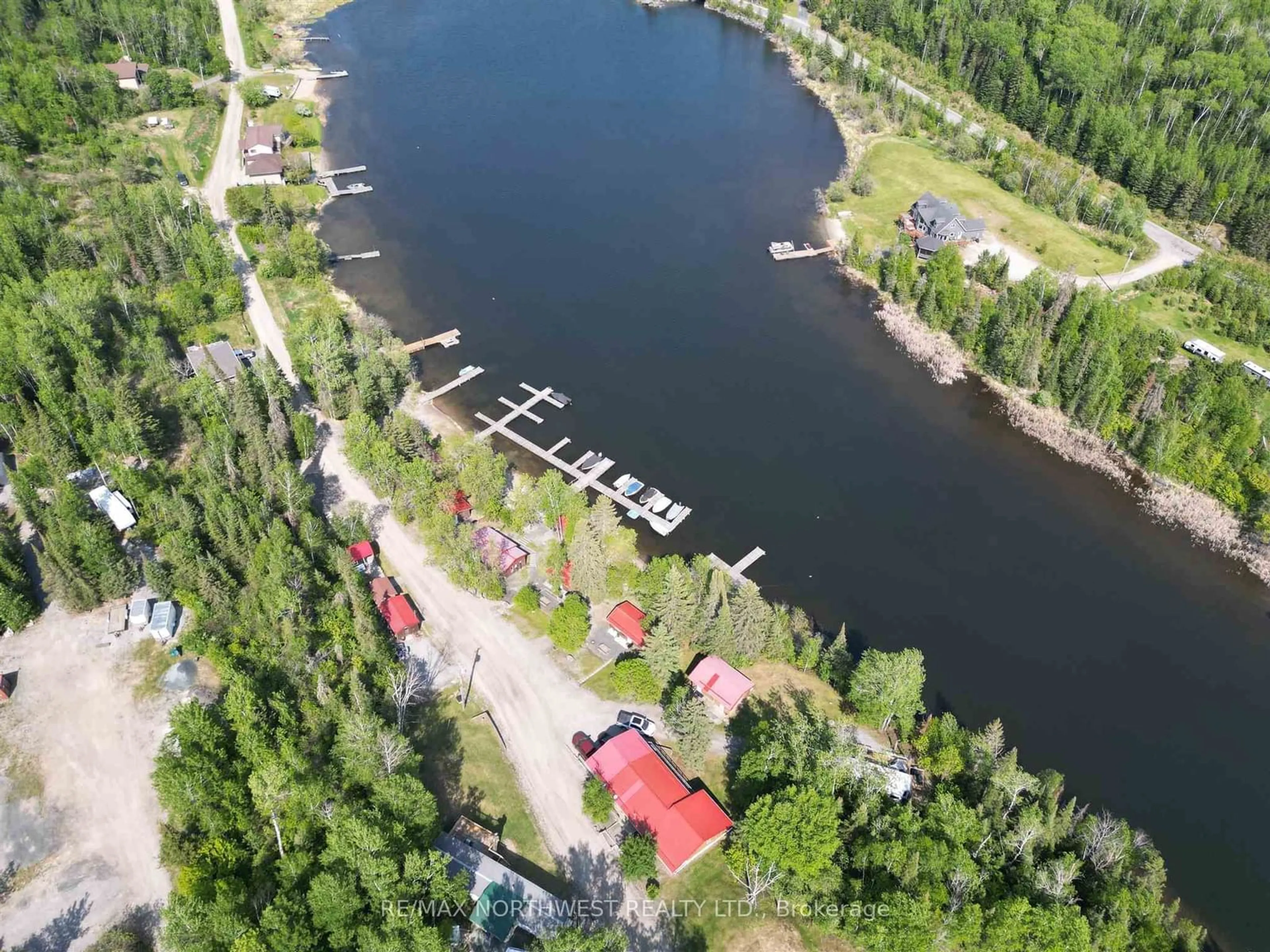 A pic from outside/outdoor area/front of a property/back of a property/a pic from drone, water/lake/river/ocean view for 162 Hidden Trail Road, Kenora Ontario P9N 4P2