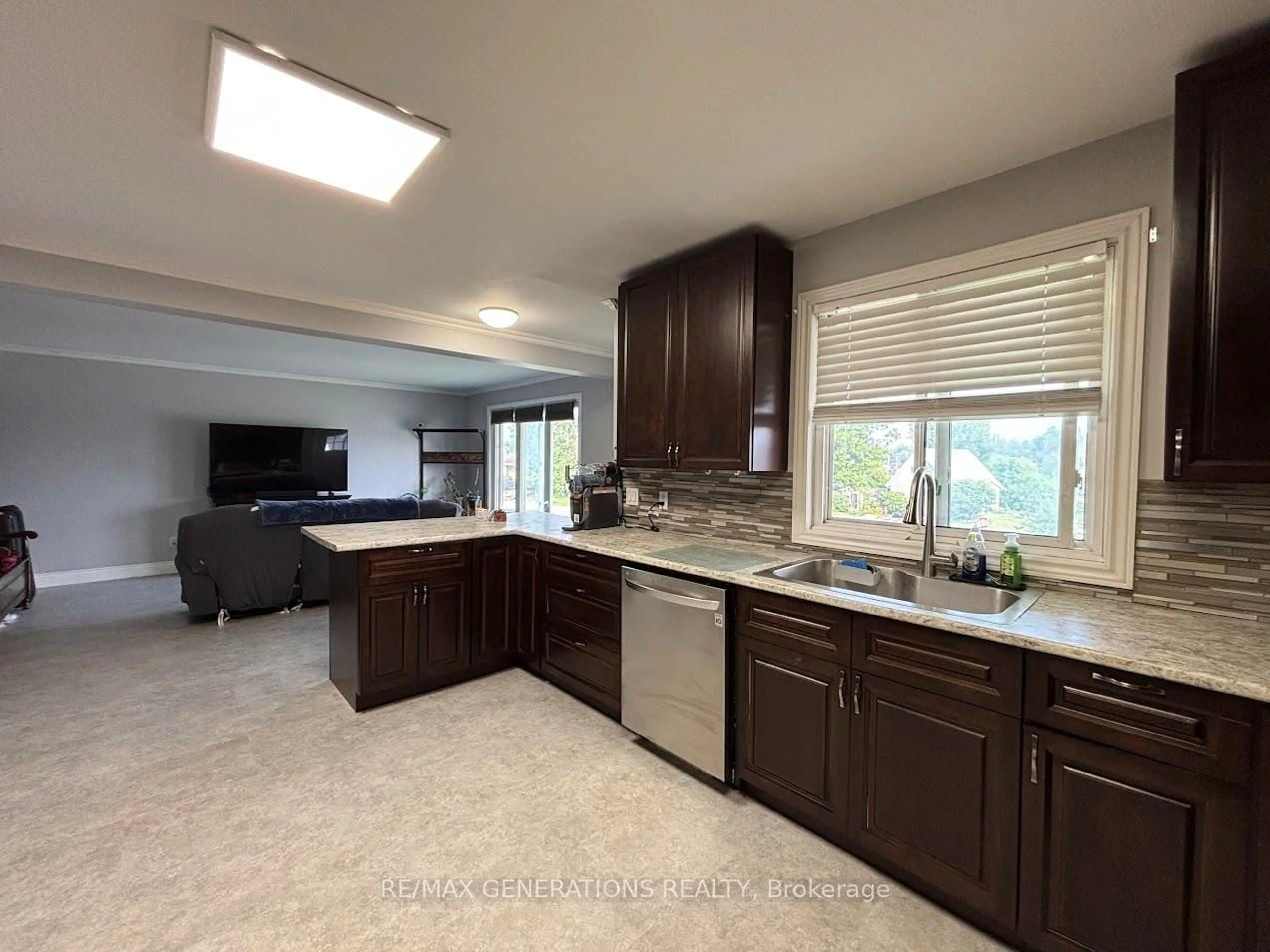 Open concept kitchen, ceramic/tile floor for 2 Essa Pl, Manitouwadge Ontario P0T 2C0