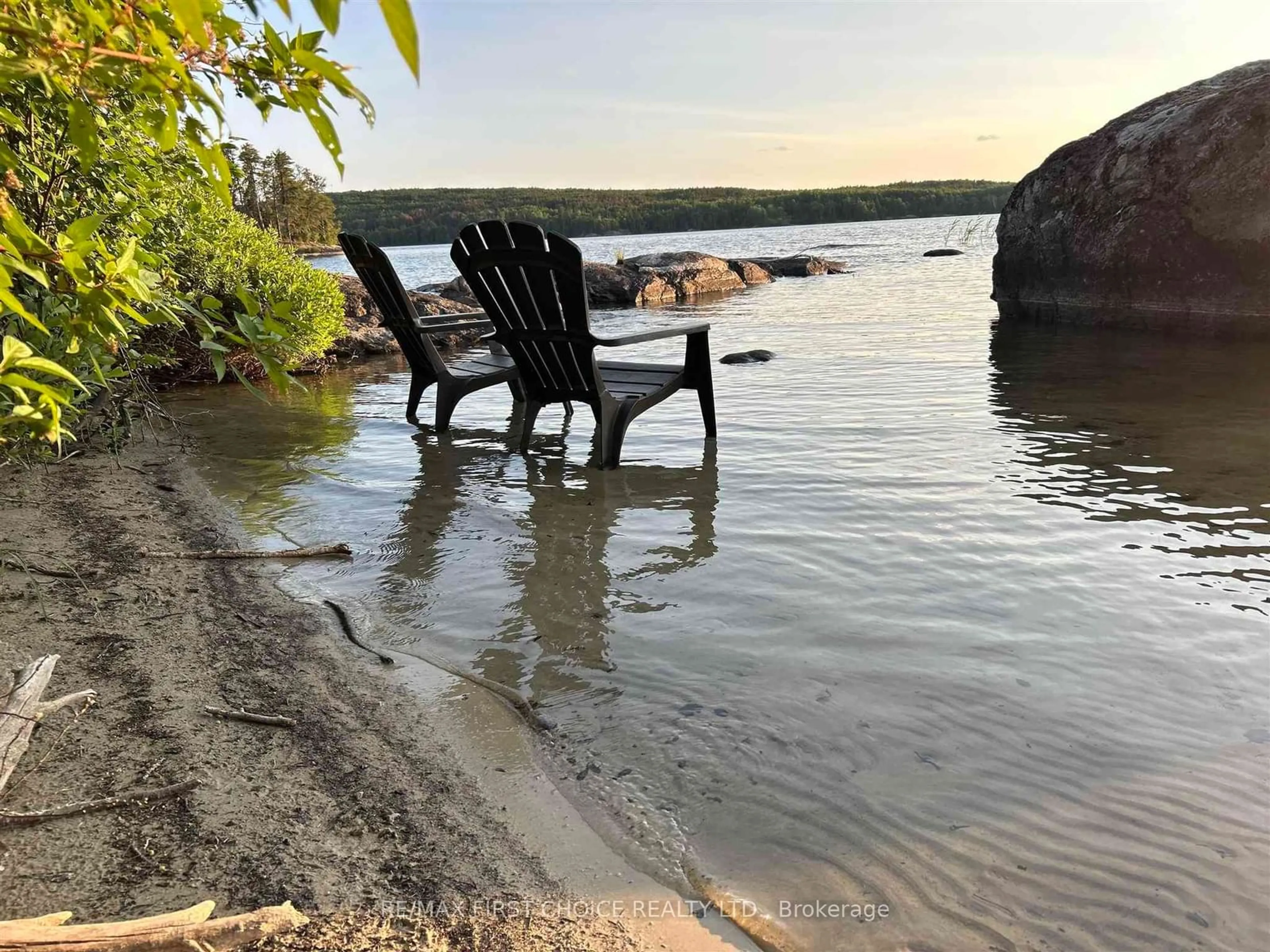 Patio, water/lake/river/ocean view for 14 Island Canyon Lake, Kenora Remote Area Ontario P0V 2V0