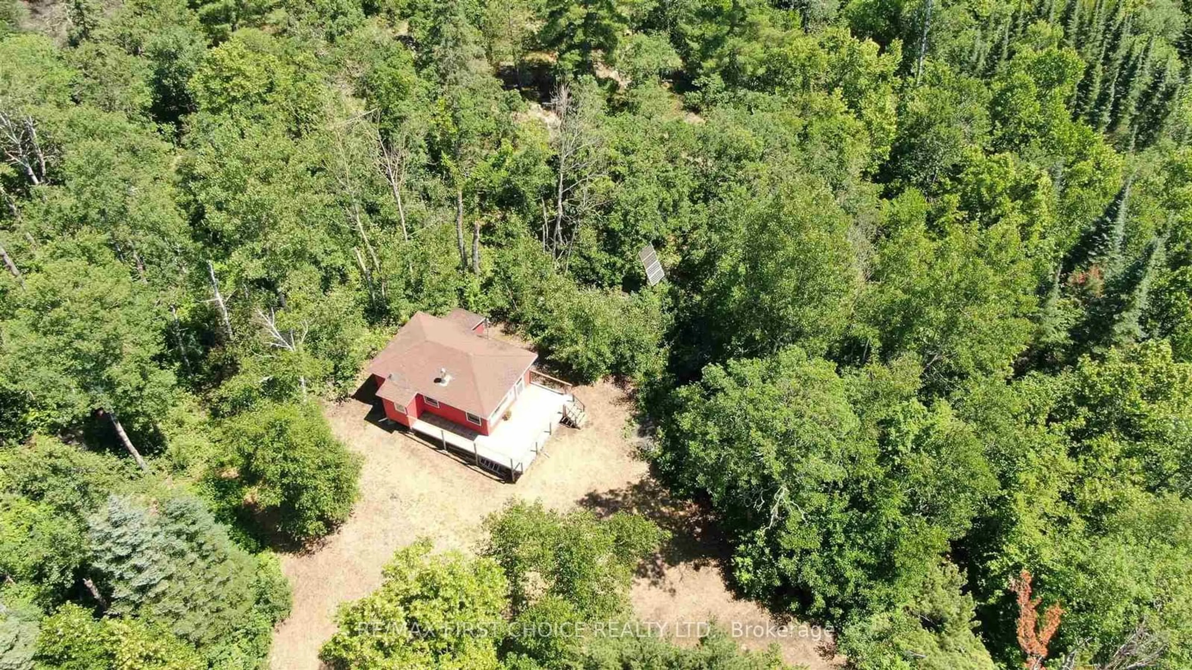 A pic from outside/outdoor area/front of a property/back of a property/a pic from drone, forest/trees view for Pt 1 23R-14945 Snake Bywy, Sioux Narrows-Nestor Falls Ontario P0X 1N0