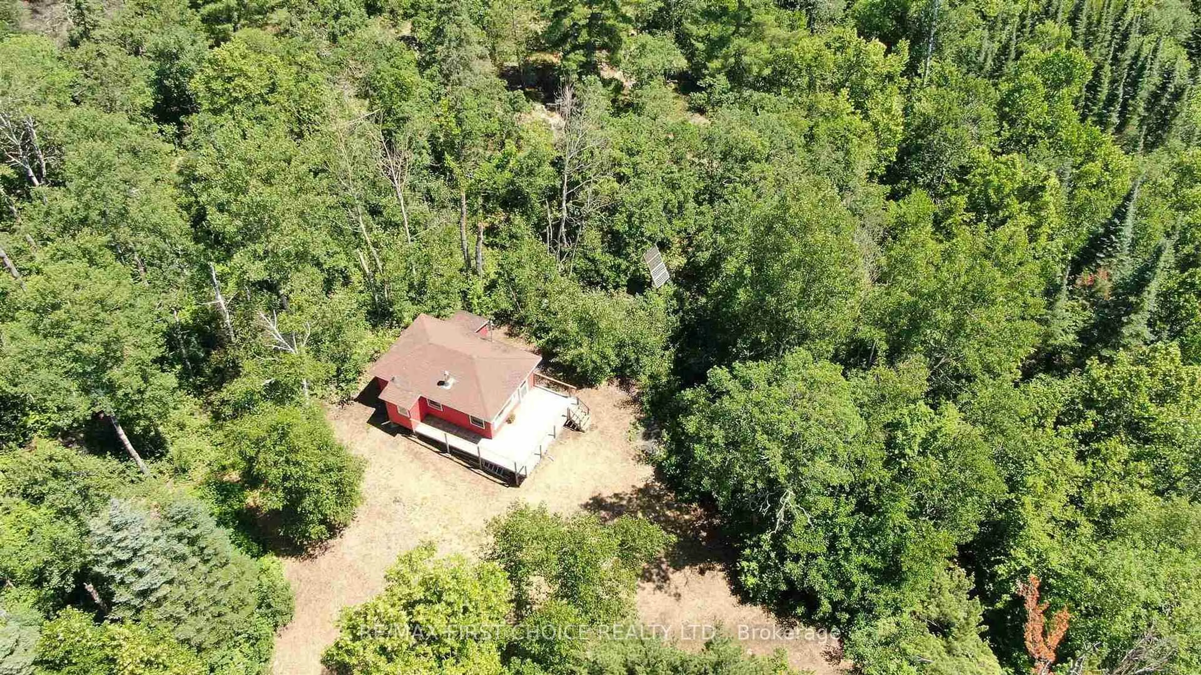 A pic from outside/outdoor area/front of a property/back of a property/a pic from drone, forest/trees view for Pt 1 23R-14945 Snake Bywy, Sioux Narrows-Nestor Falls Ontario P0X 1N0