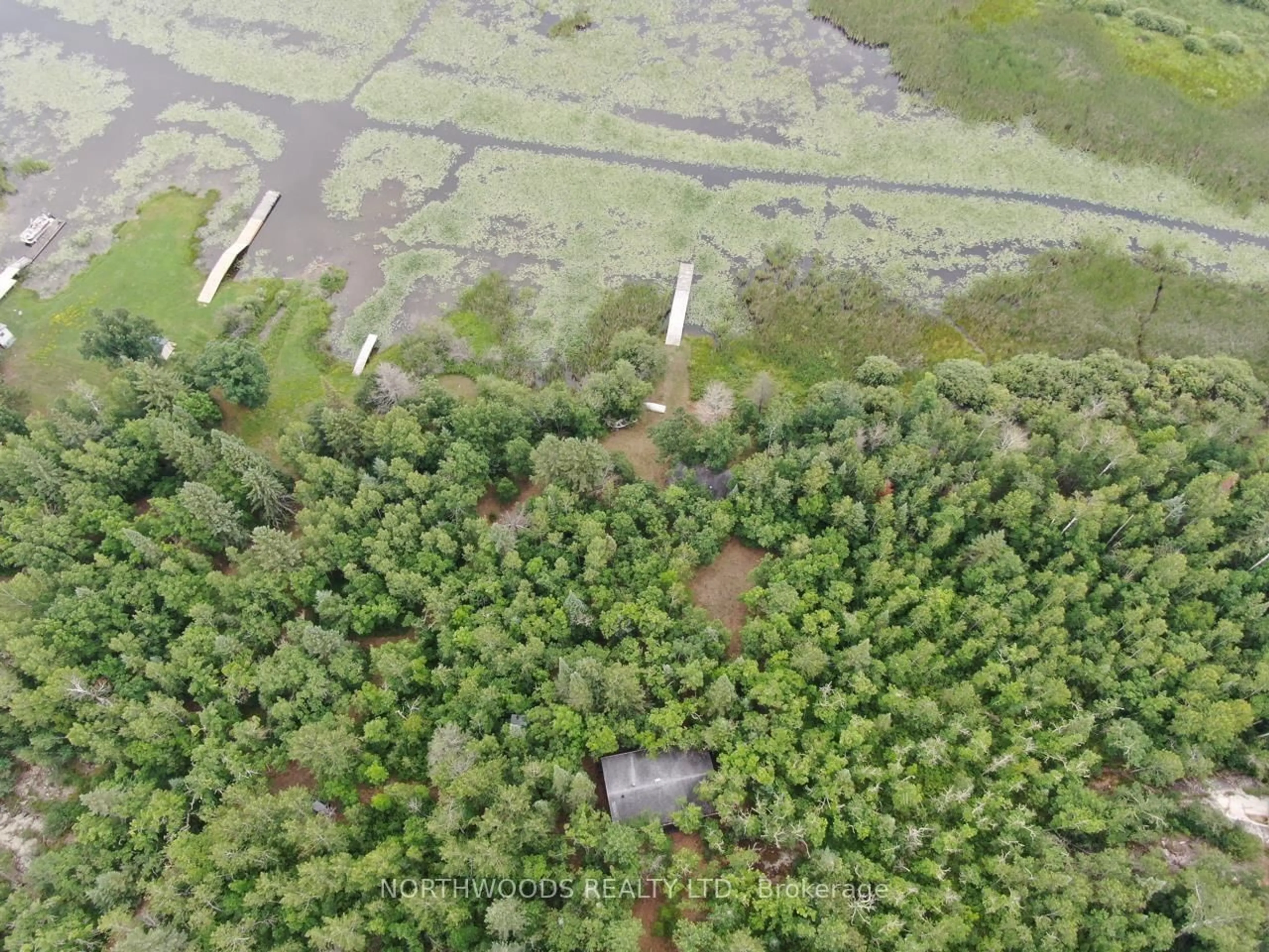 A pic from outside/outdoor area/front of a property/back of a property/a pic from drone, forest/trees view for 40 Ottilie Road, Lake of the Woods Ontario P0W 1J0