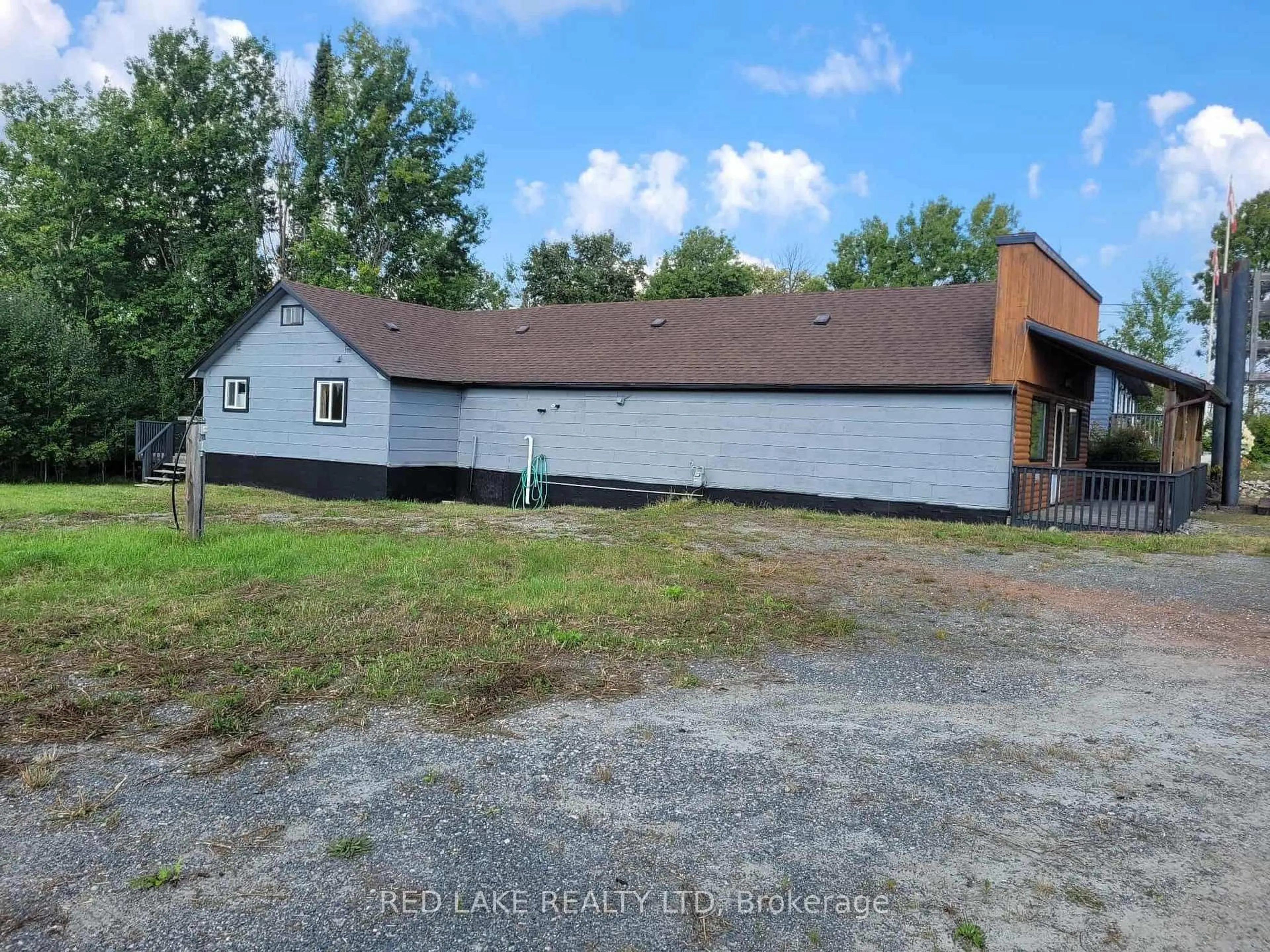 A pic from outside/outdoor area/front of a property/back of a property/a pic from drone, building for 1255 Highway 105, Ear Falls Ontario P0V 1T0