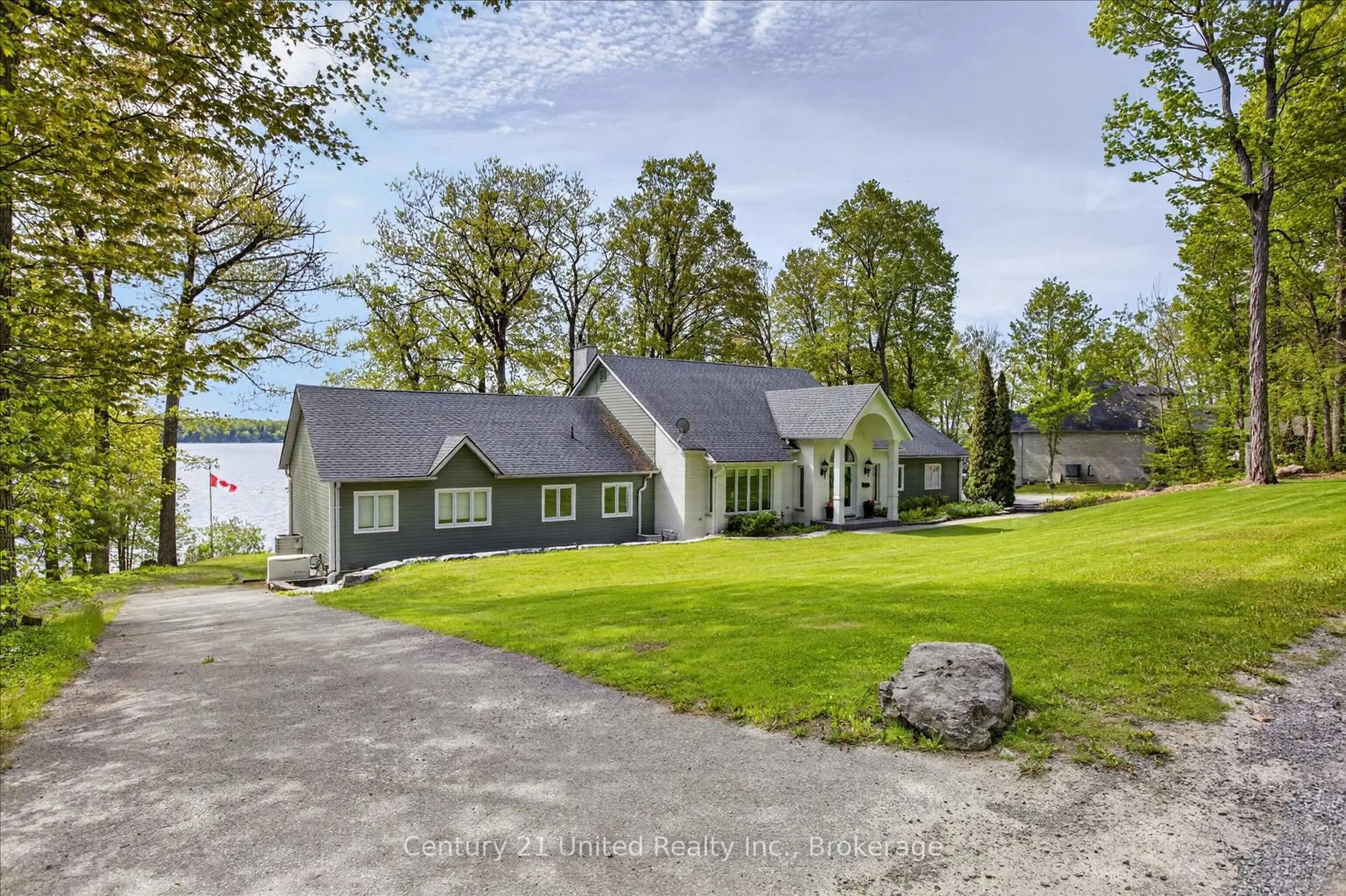 A pic from outside/outdoor area/front of a property/back of a property/a pic from drone, water/lake/river/ocean view for 3227 Fire Route 50, Selwyn Ontario K0L 2H0