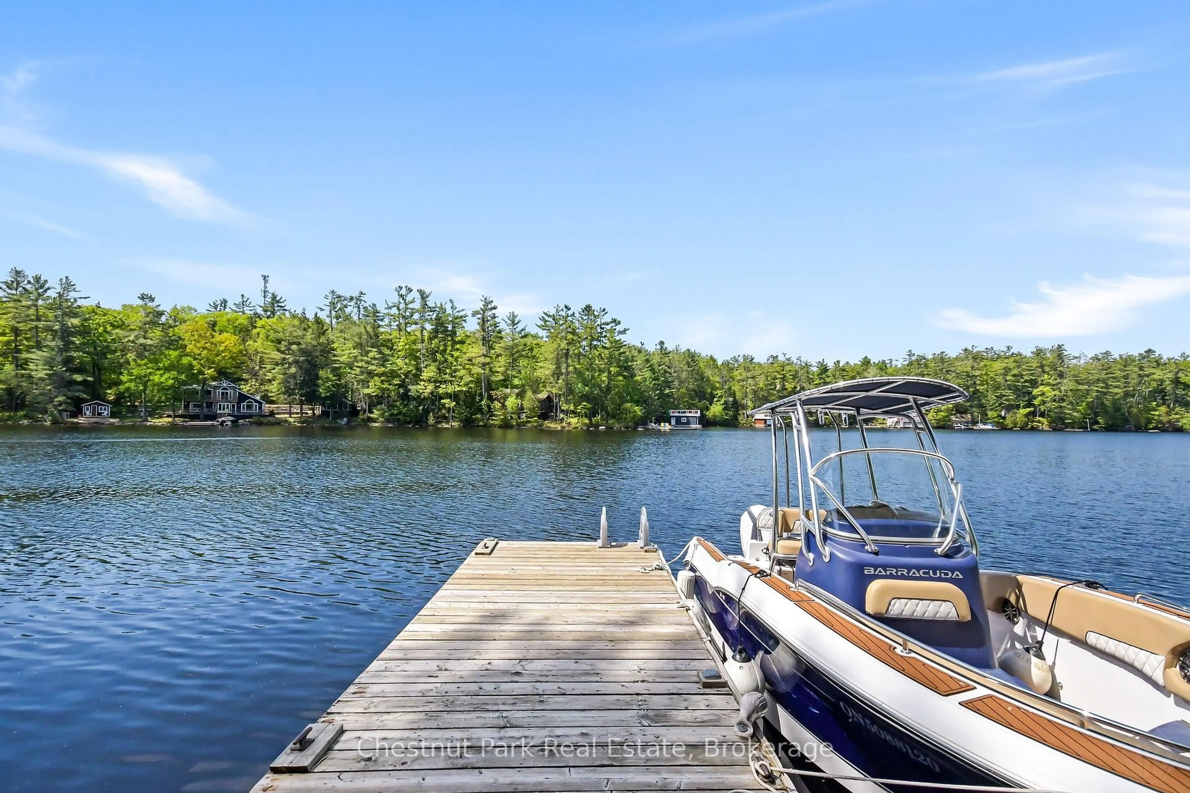 Patio, water/lake/river/ocean view for 85 Taylor Island, Gravenhurst Ontario P1P 1R2