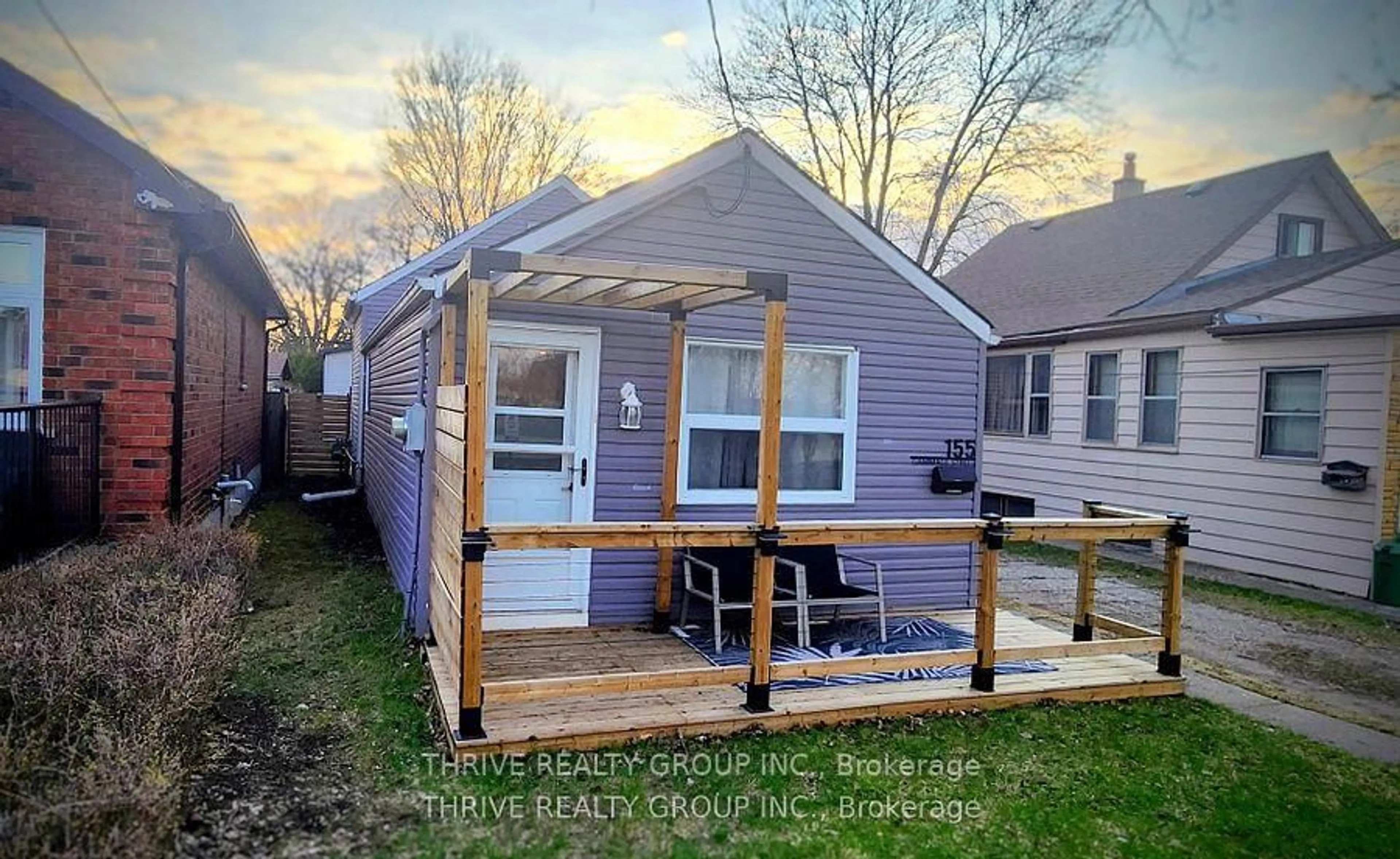 Home with vinyl exterior material, street for 155 Gammage St, London East Ontario N5Y 2B2