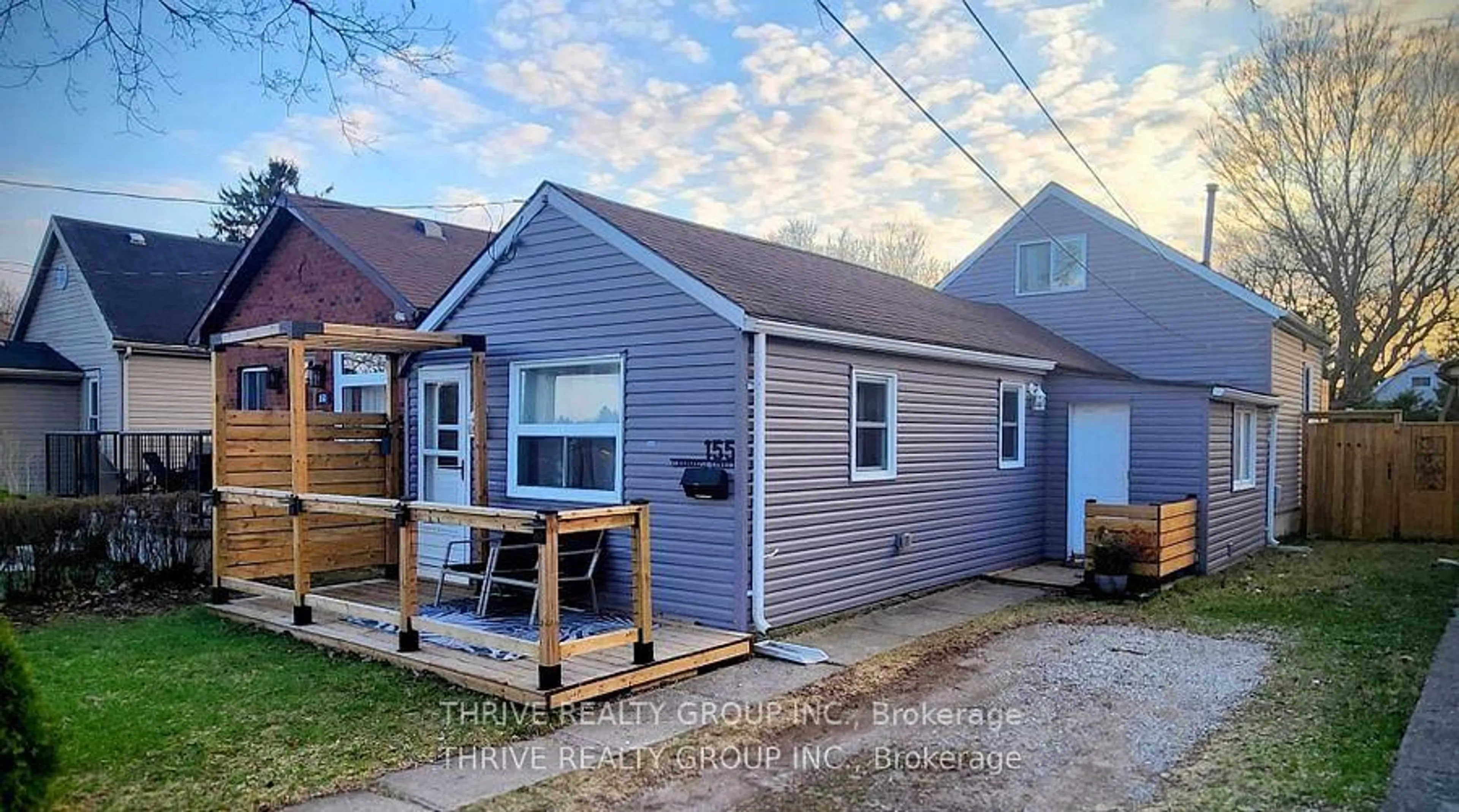 Home with vinyl exterior material, street for 155 Gammage St, London East Ontario N5Y 2B2