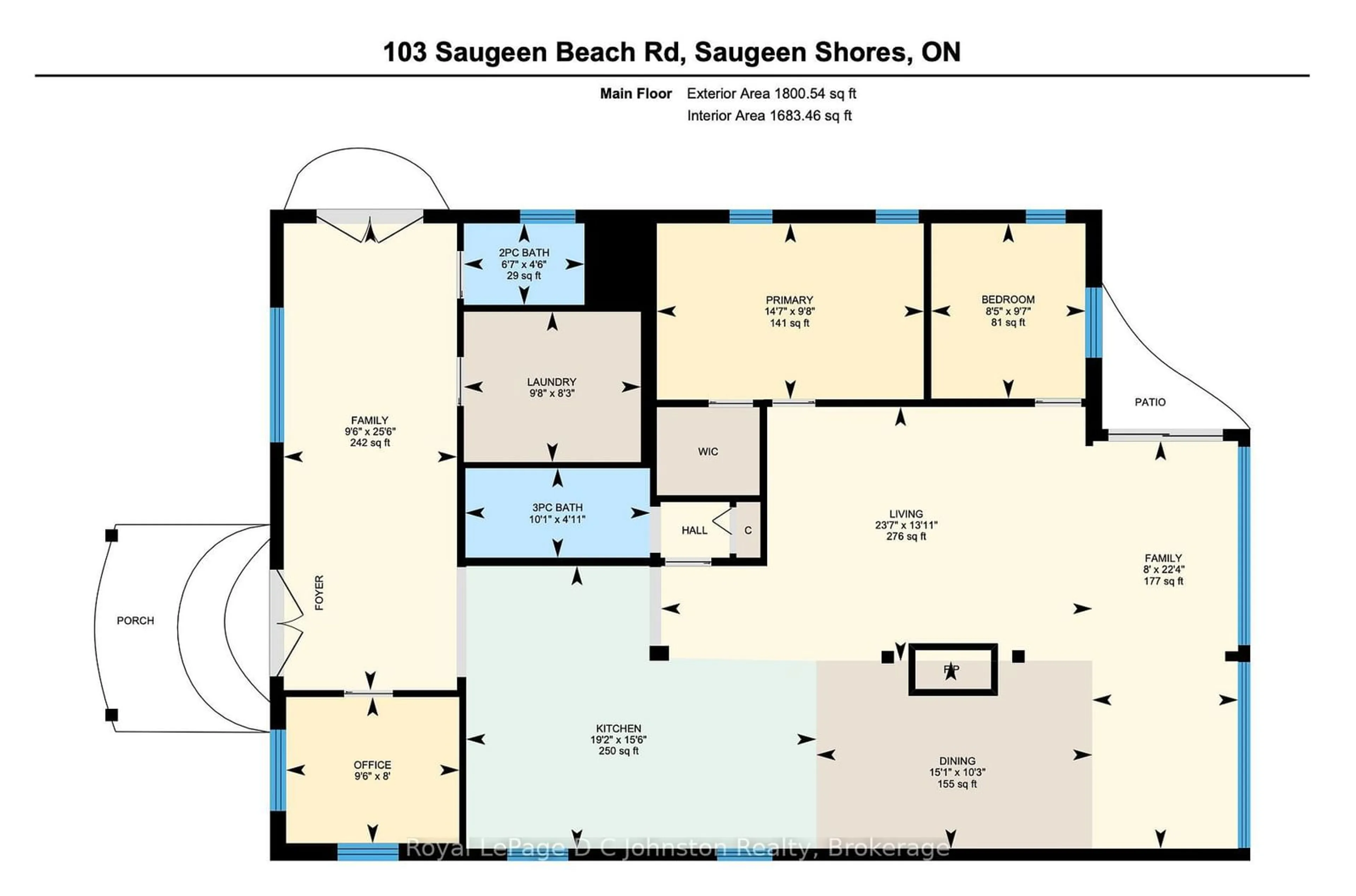Floor plan for 103 Saugeen Beach Rd, Saugeen Shores Ontario N0H 2C5