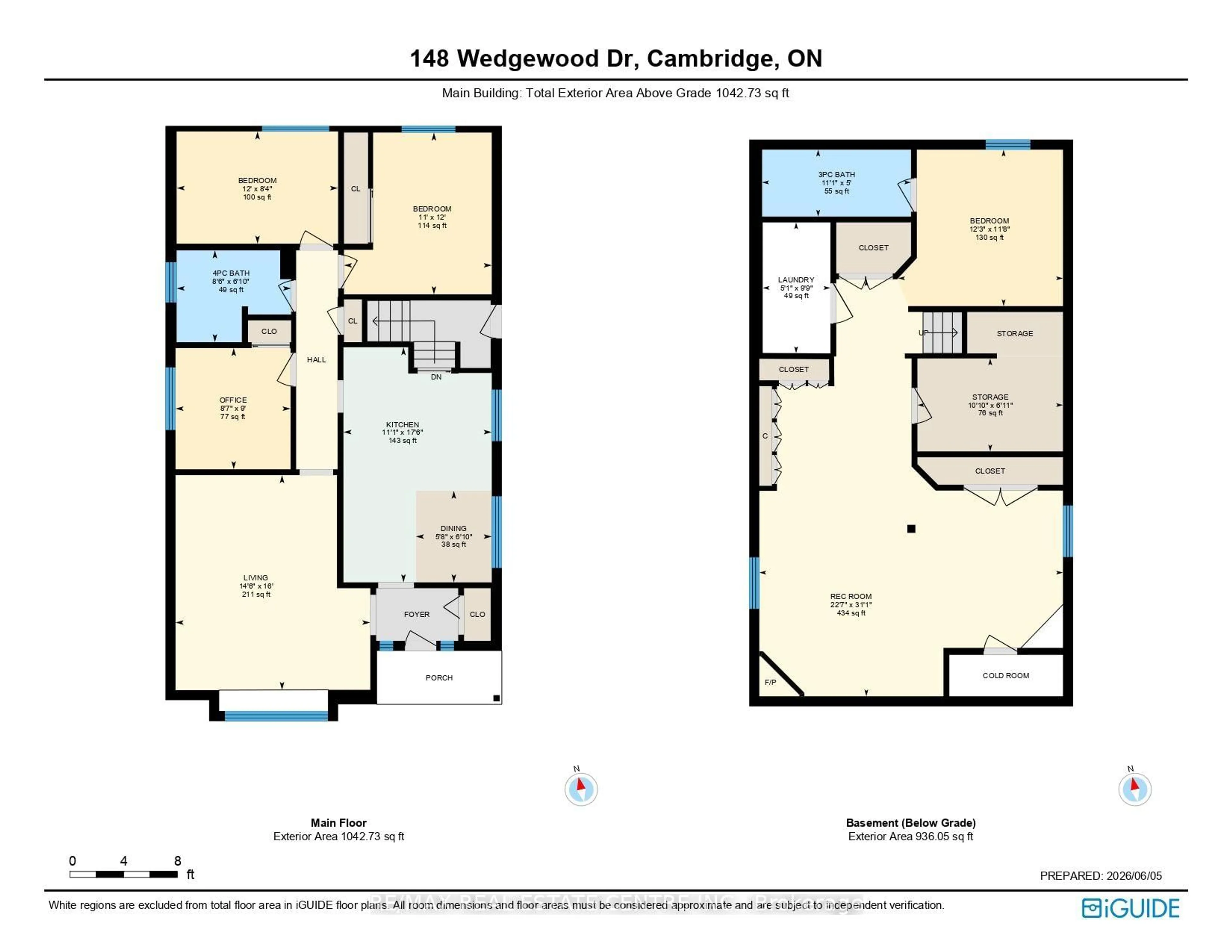 Floor plan for 148 Wedgewood Dr, Cambridge Ontario N1S 3X9