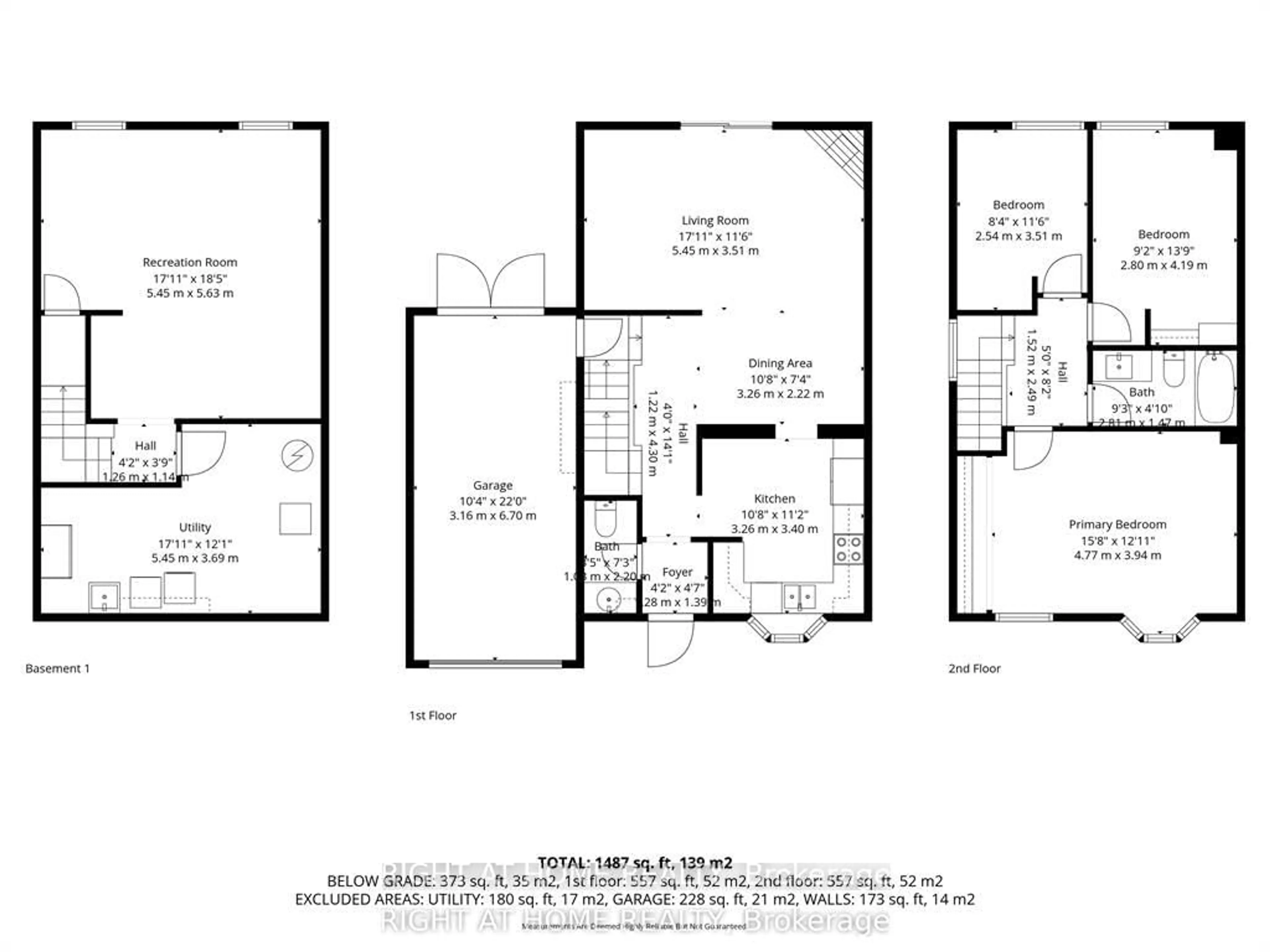 Floor plan for 1633 Lafrance Dr, Ottawa Ontario K1E 2L7