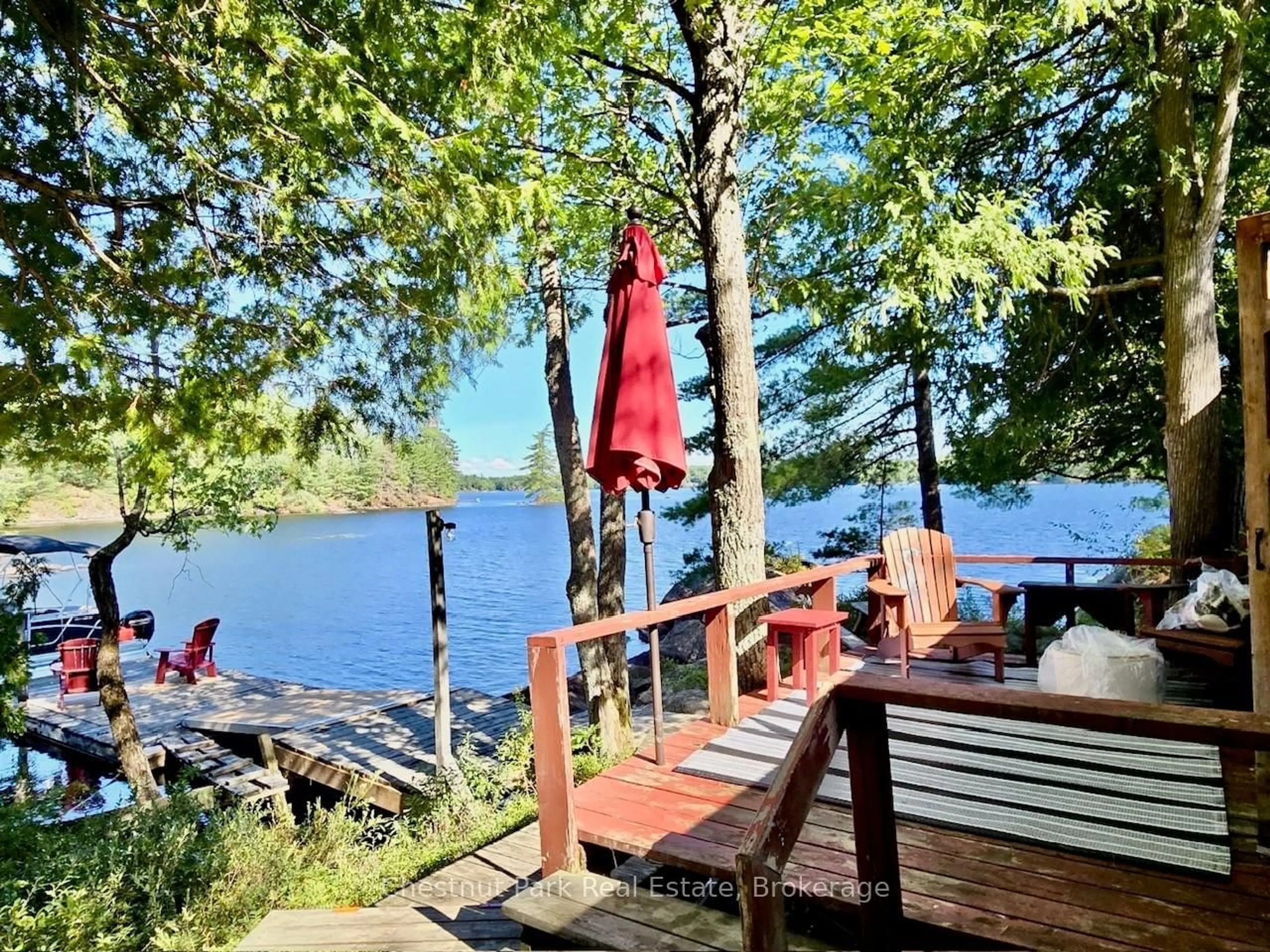 Patio, water/lake/river/ocean view for 10 Island 21 KL Boyd Island, Gravenhurst Ontario P0E 1G0