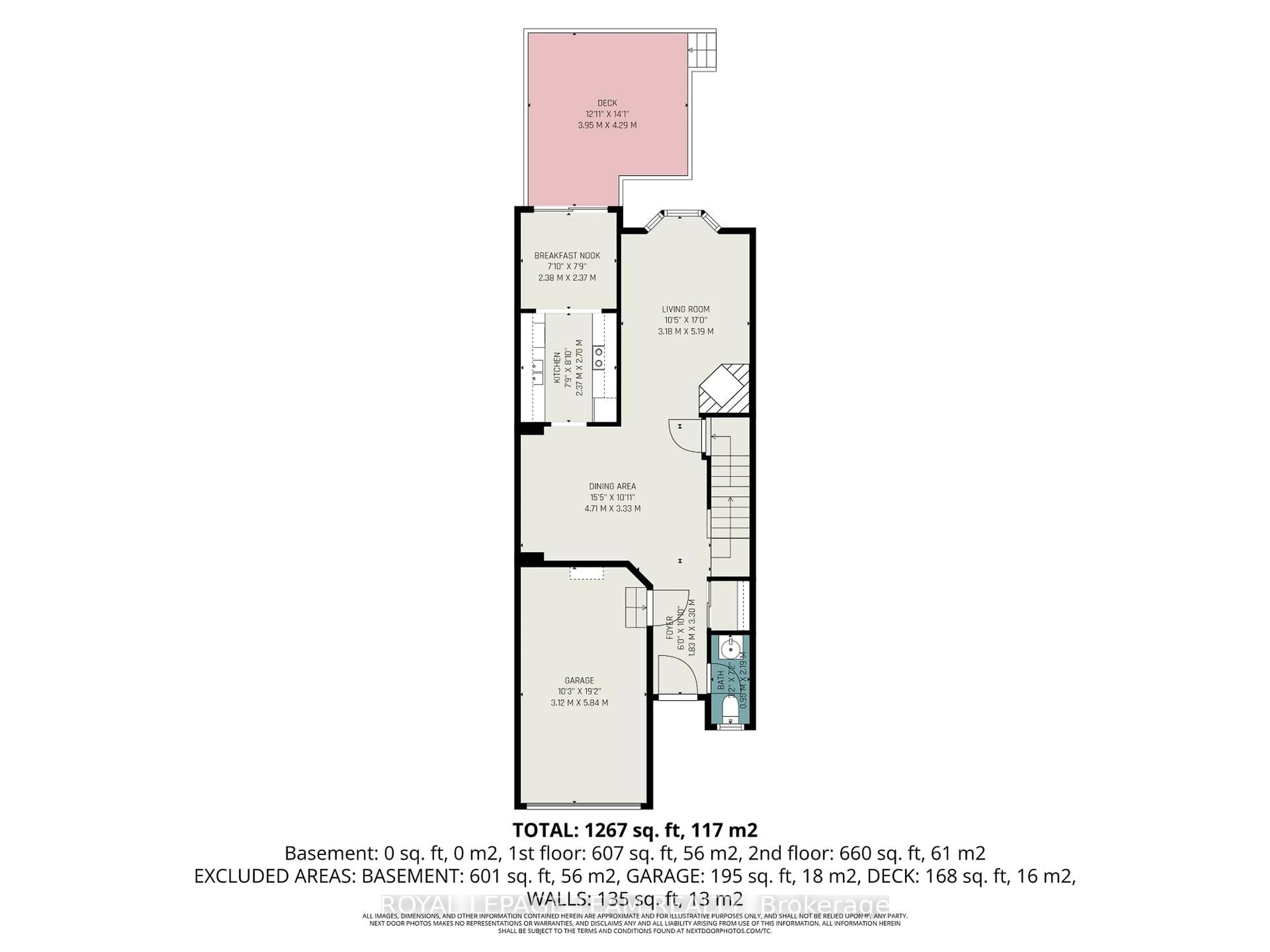 Floor plan for 36 Southport Dr, Ottawa Ontario K1T 3E7