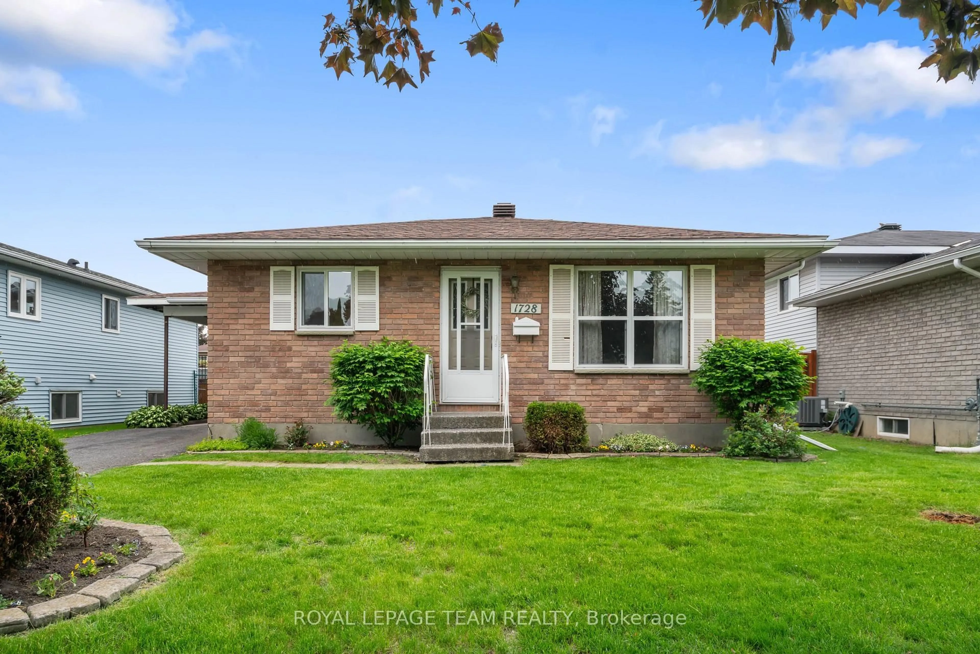 Home with brick exterior material, street for 1728 Branch Dr, Cornwall Ontario K6J 5S9