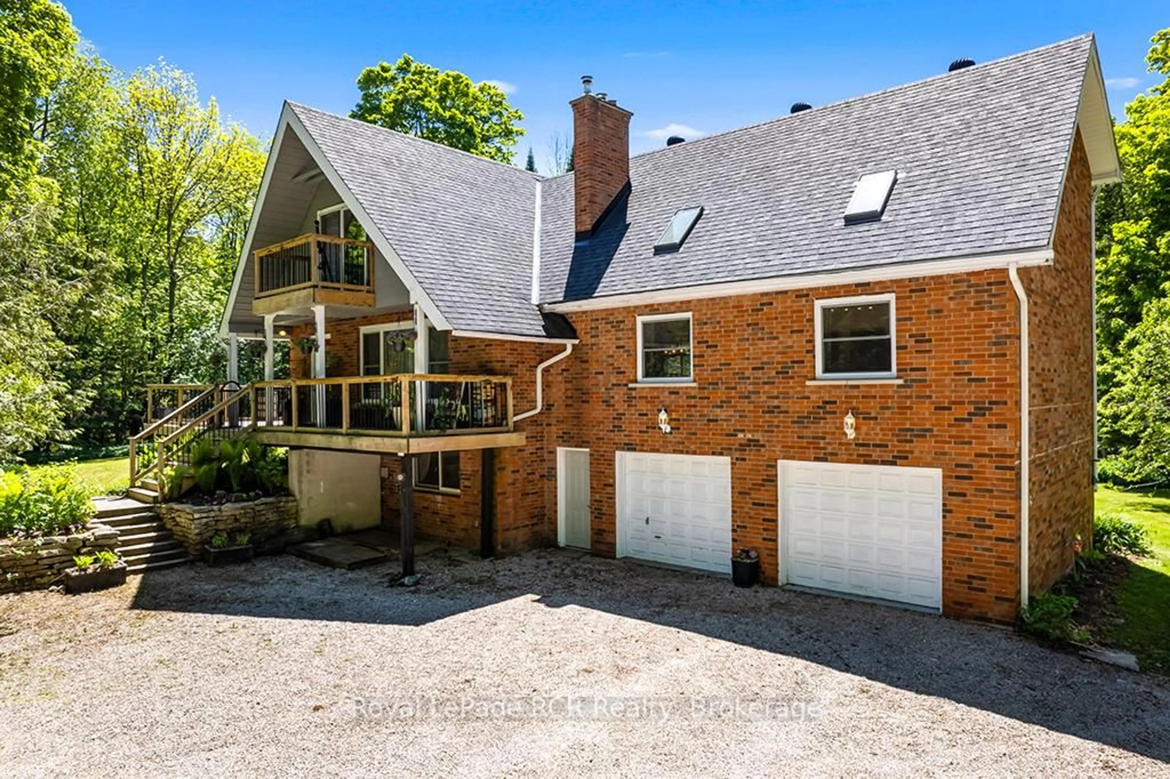 Home with brick exterior material, street for 558156 4 Concession, Owen Sound Ontario N4K 5W4