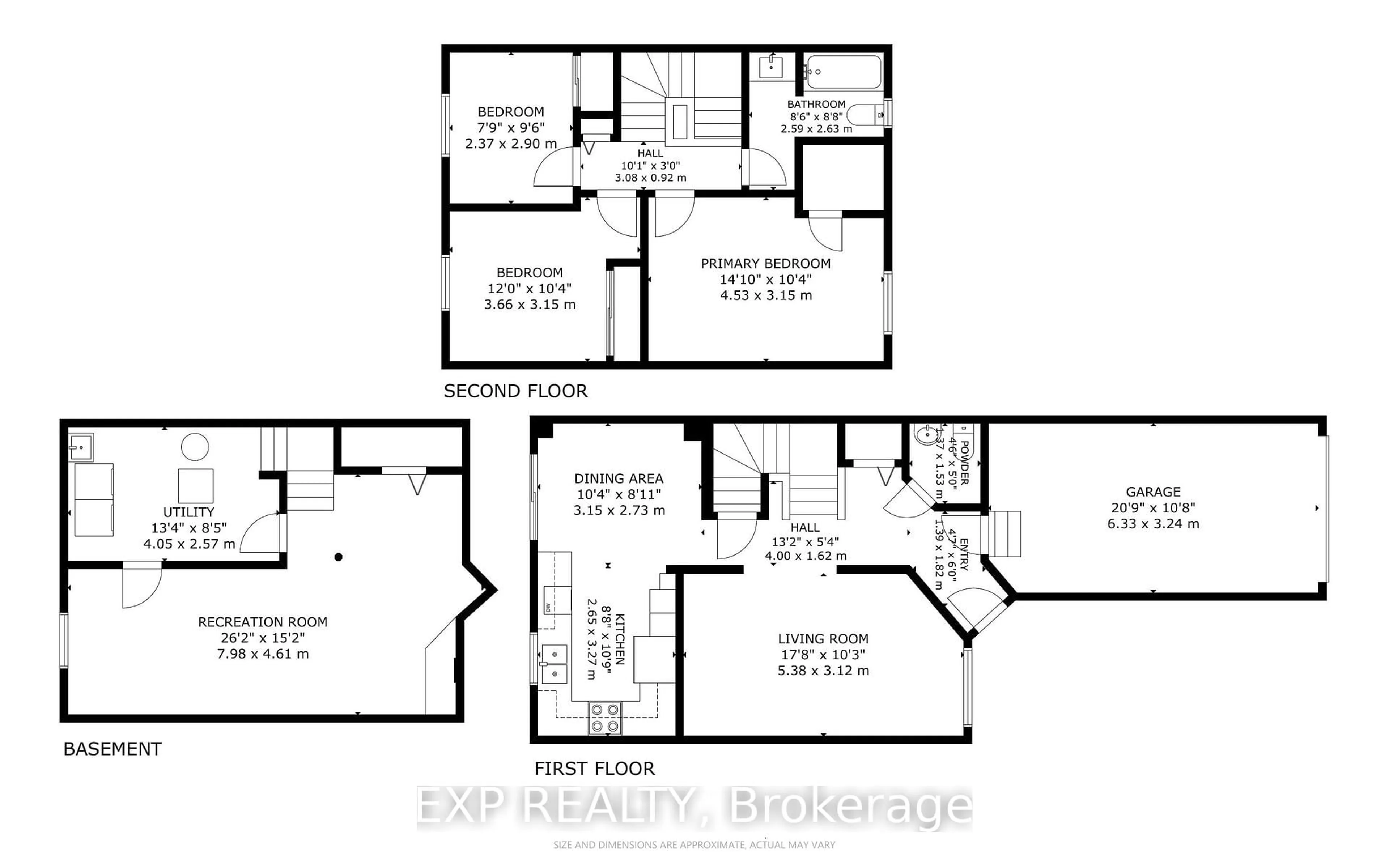 Floor plan for 191 Beatrice Dr, Ottawa Ontario K2J 4P2