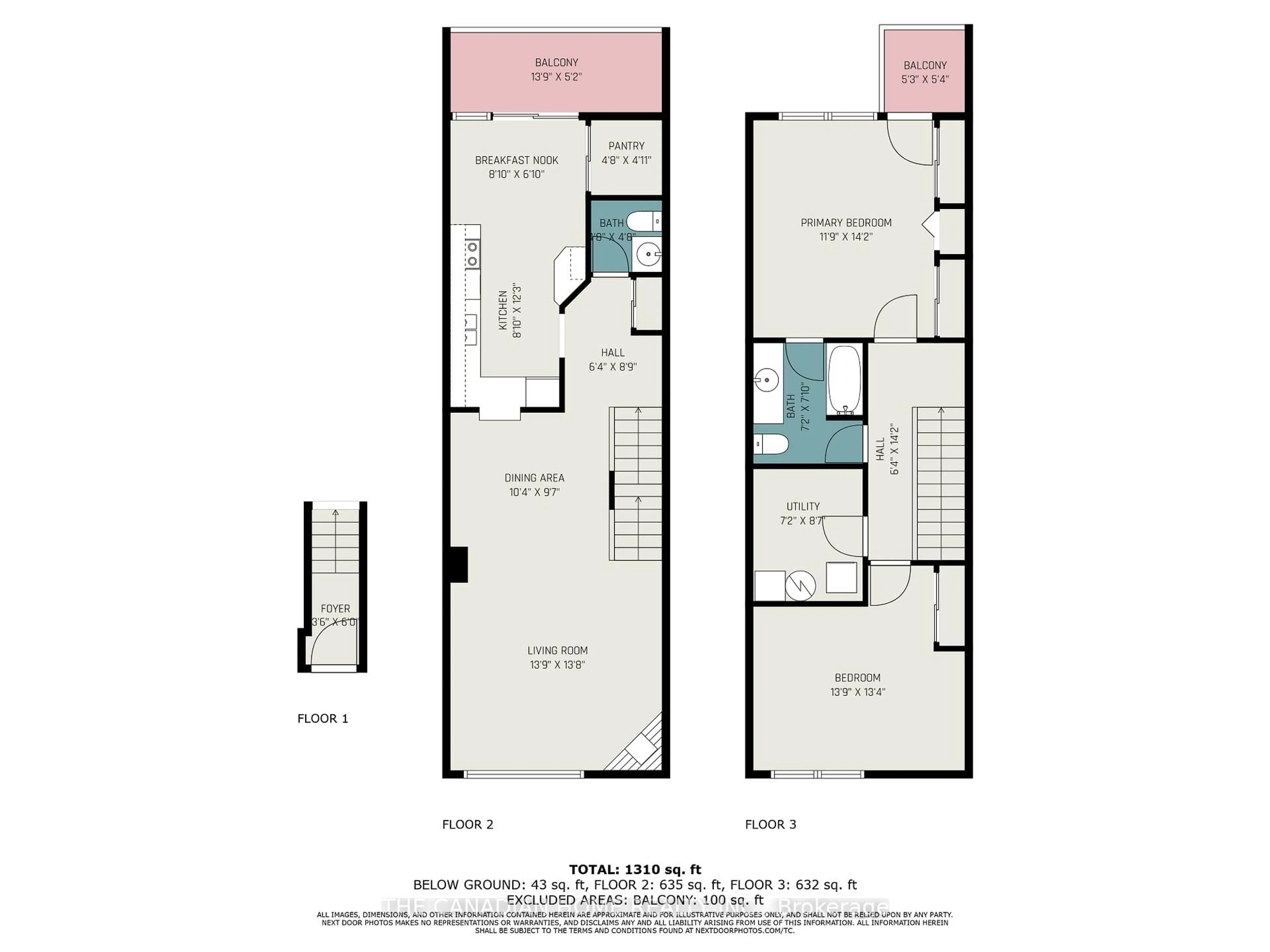 Floor plan for 1672 Locksley Lane #27, Ottawa Ontario K1J 1B6
