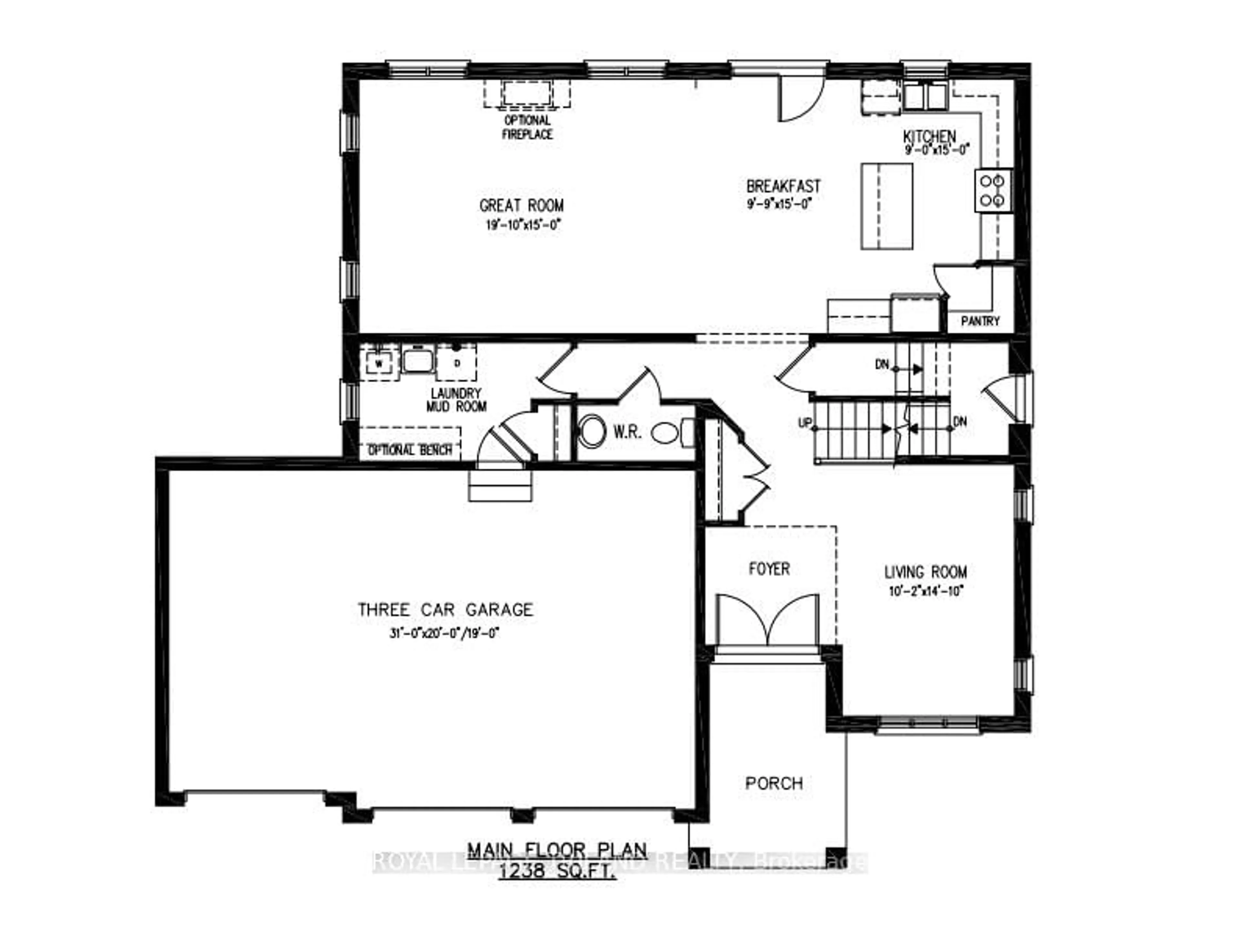 Floor plan for 4196 FALLINGBROOK Rd, London South Ontario N6P 0H8