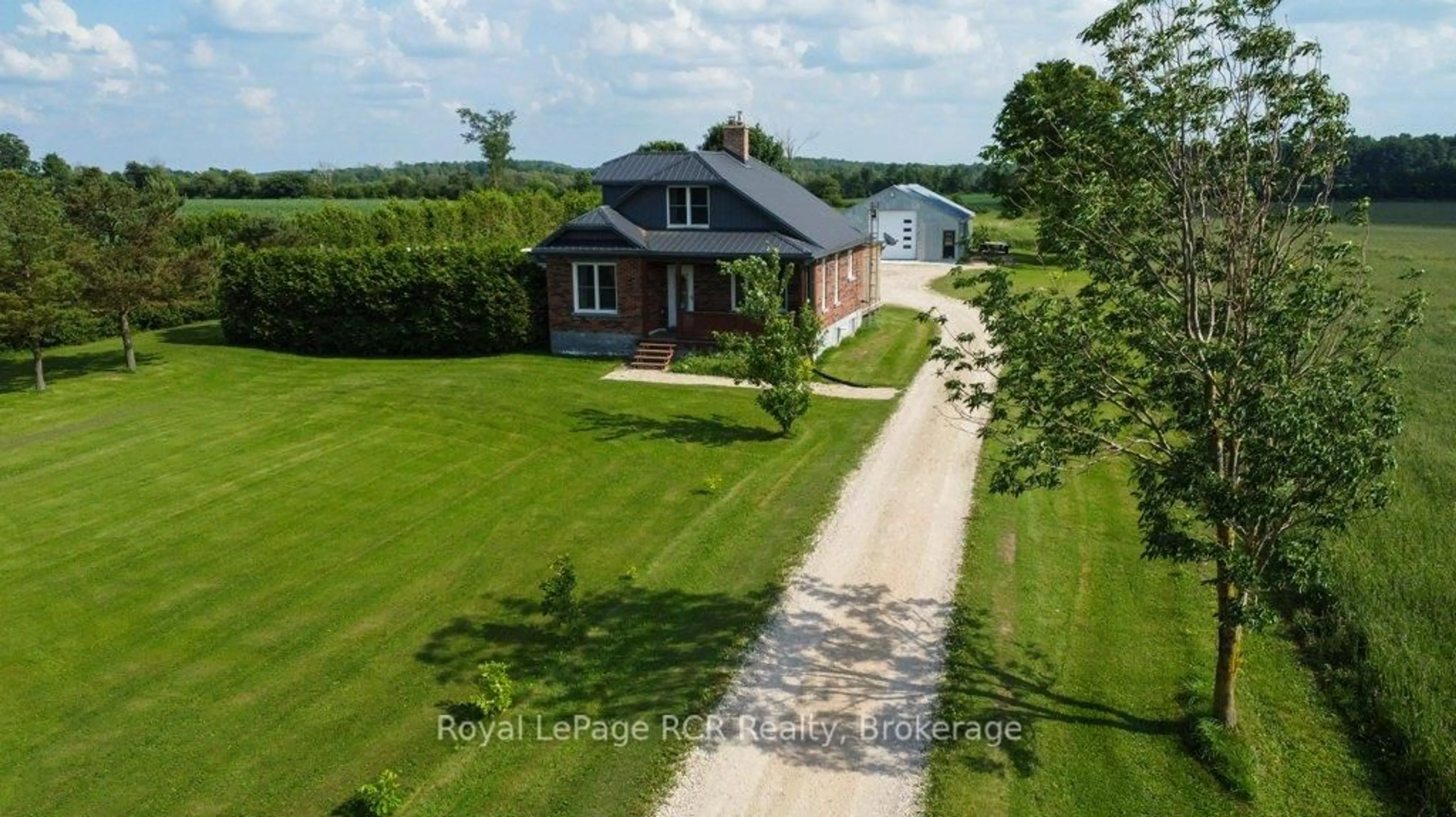 A pic from outside/outdoor area/front of a property/back of a property/a pic from drone, unknown for 8321 89 Highway, Wellington North Ontario N0G 1N0